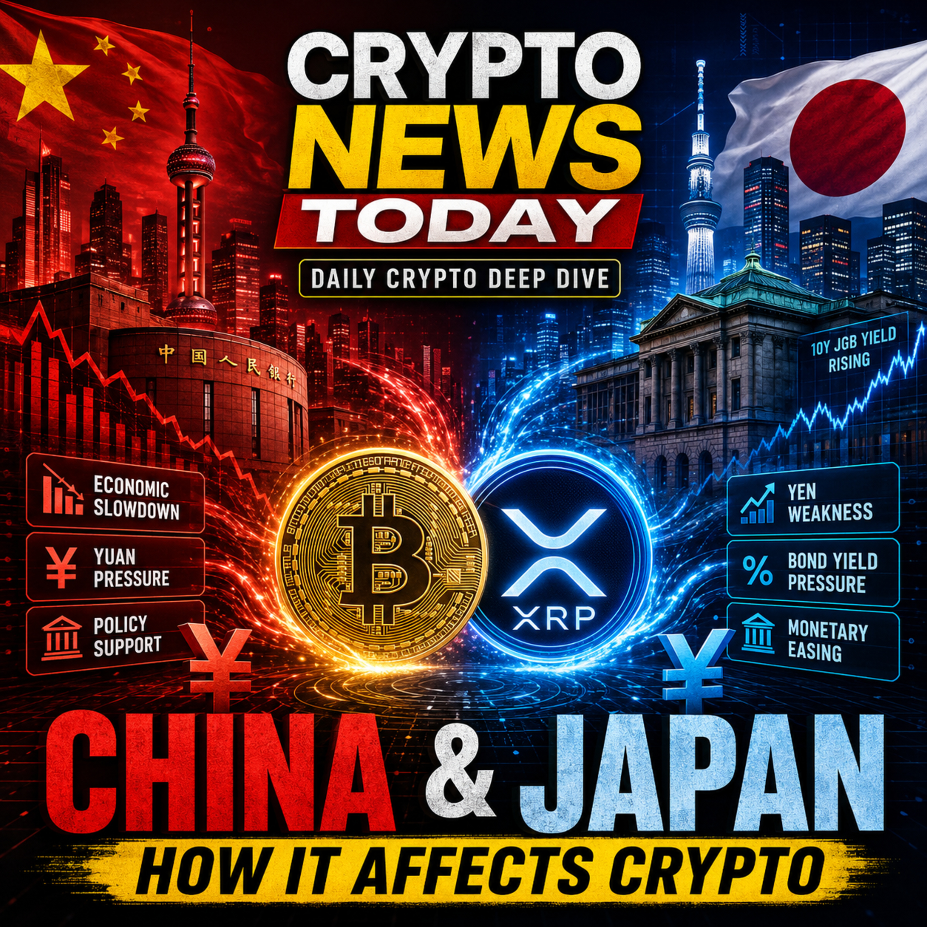 Daily Crypto Deep Dive: China, Japan & The Macro Fight Driving Bitcoin and XRP