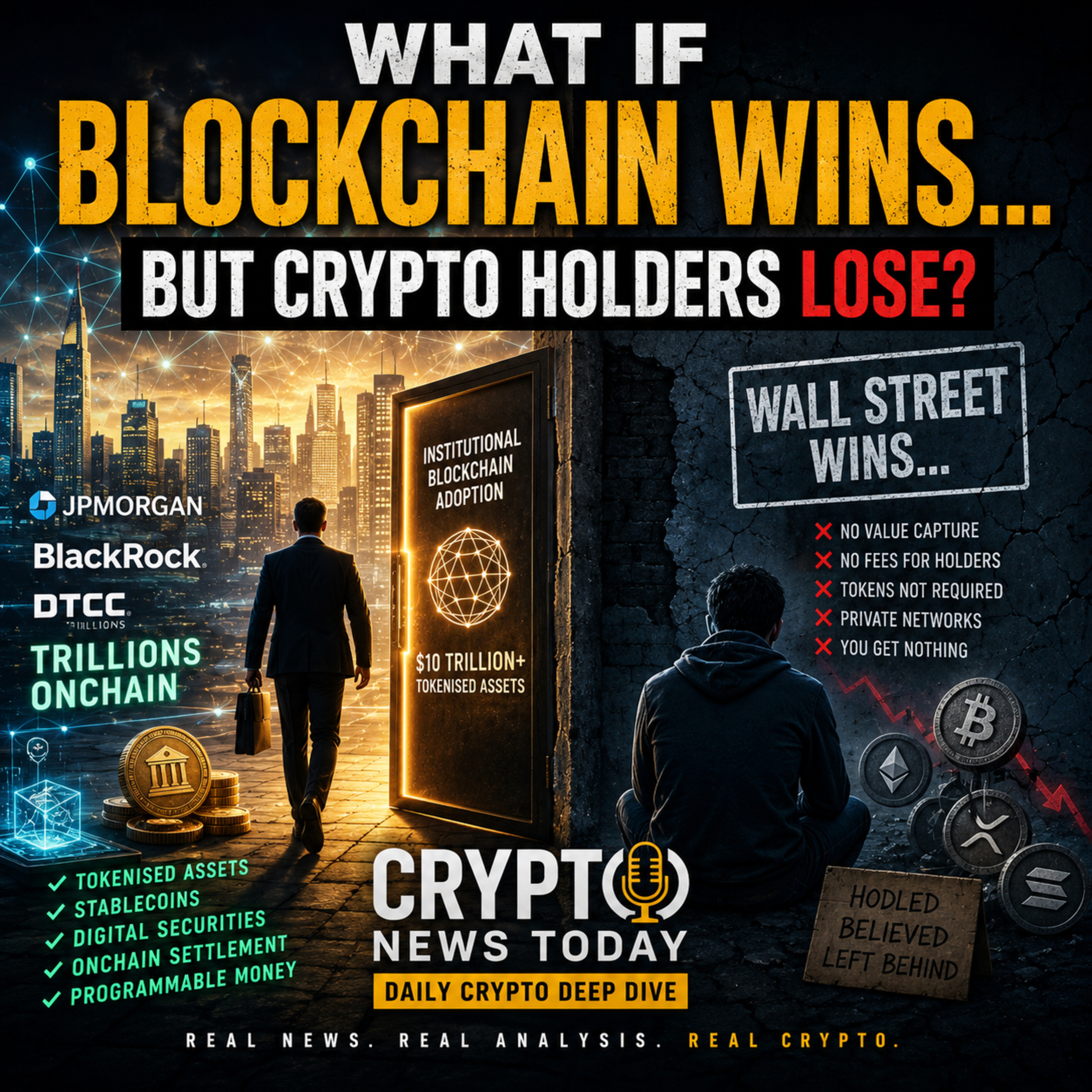 Daily Crypto Deep Dive: What If Blockchain Wins... But Crypto Holders Lose?