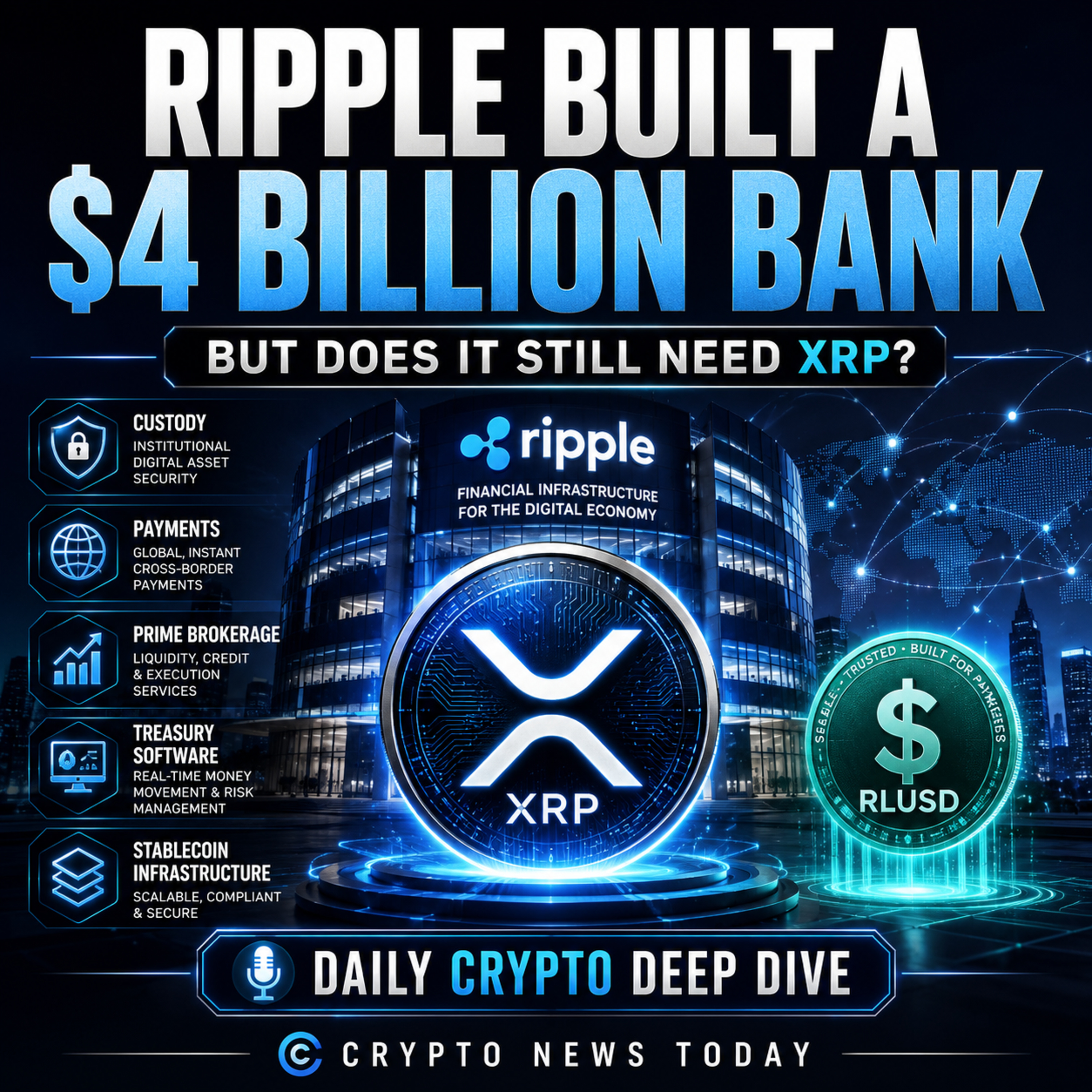 Ripple Built a $4 Billion Bank — But Does It Still Need XRP? | Daily Crypto Deep Dive