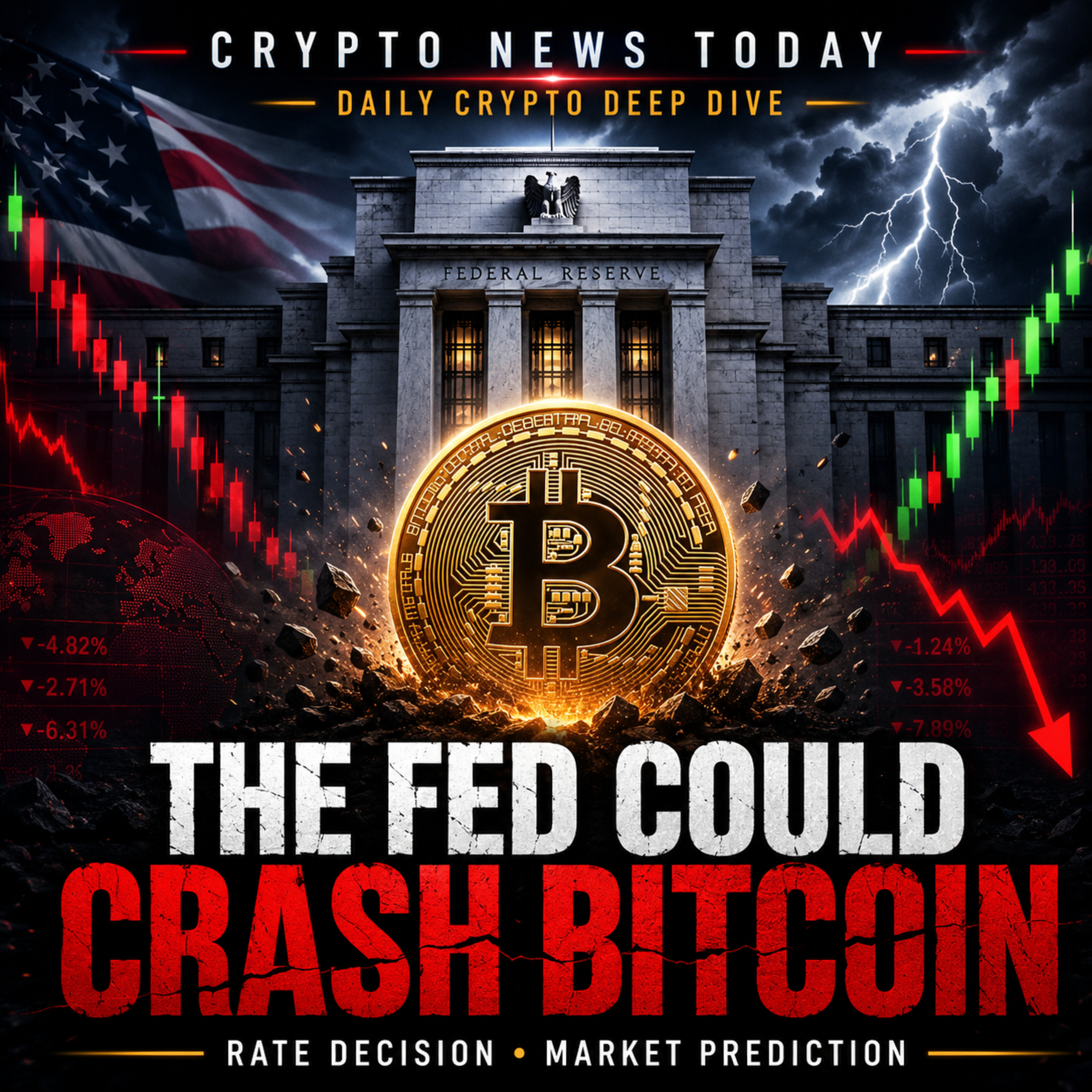 The Fed Could Crash Bitcoin — Our FOMC Rate Decision Prediction | Daily Crypto Deep Dive