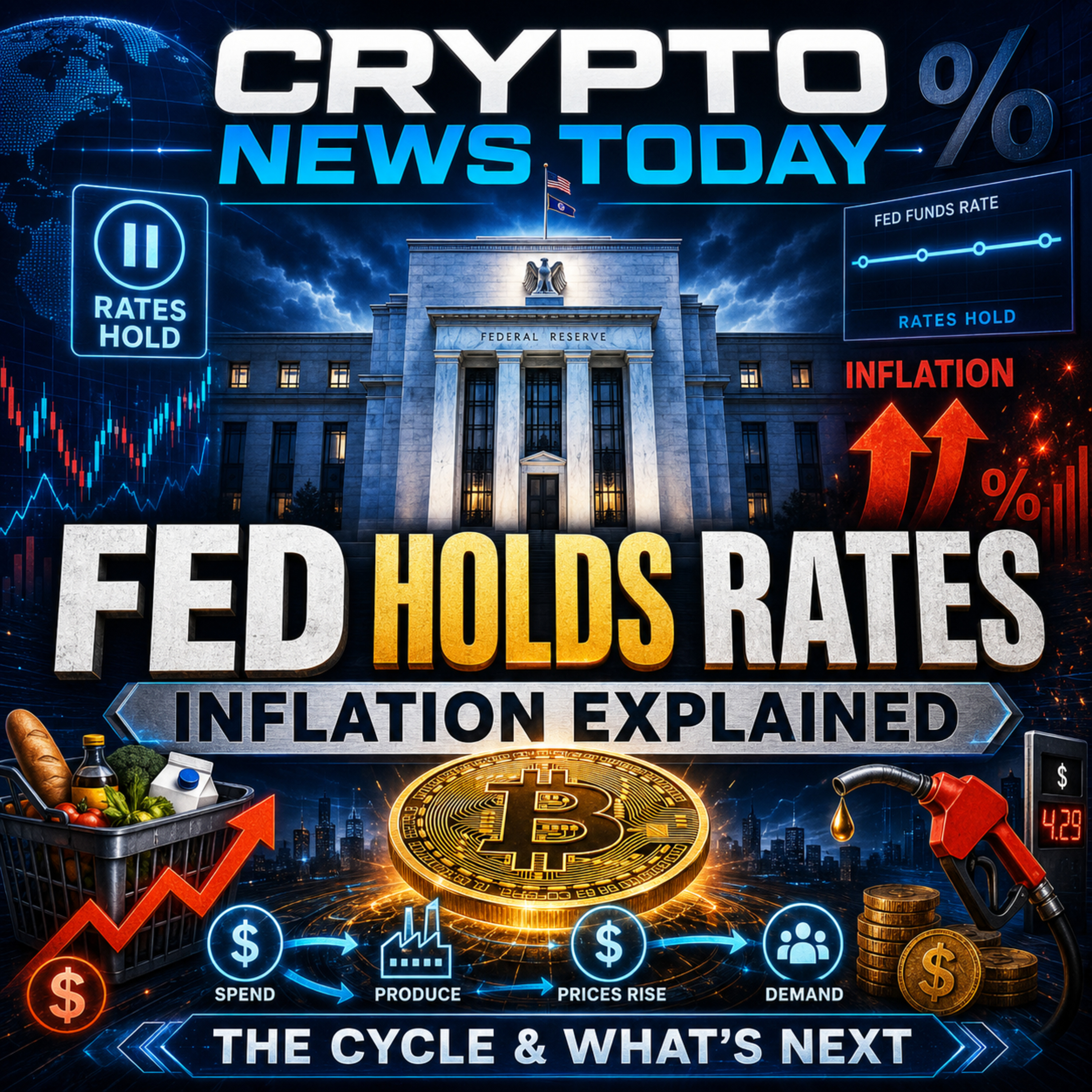 Fed Holds Rates — Why Inflation Keeps Coming Back and What Happens Next for Bitcoin | Daily Crypto Deep Dive
