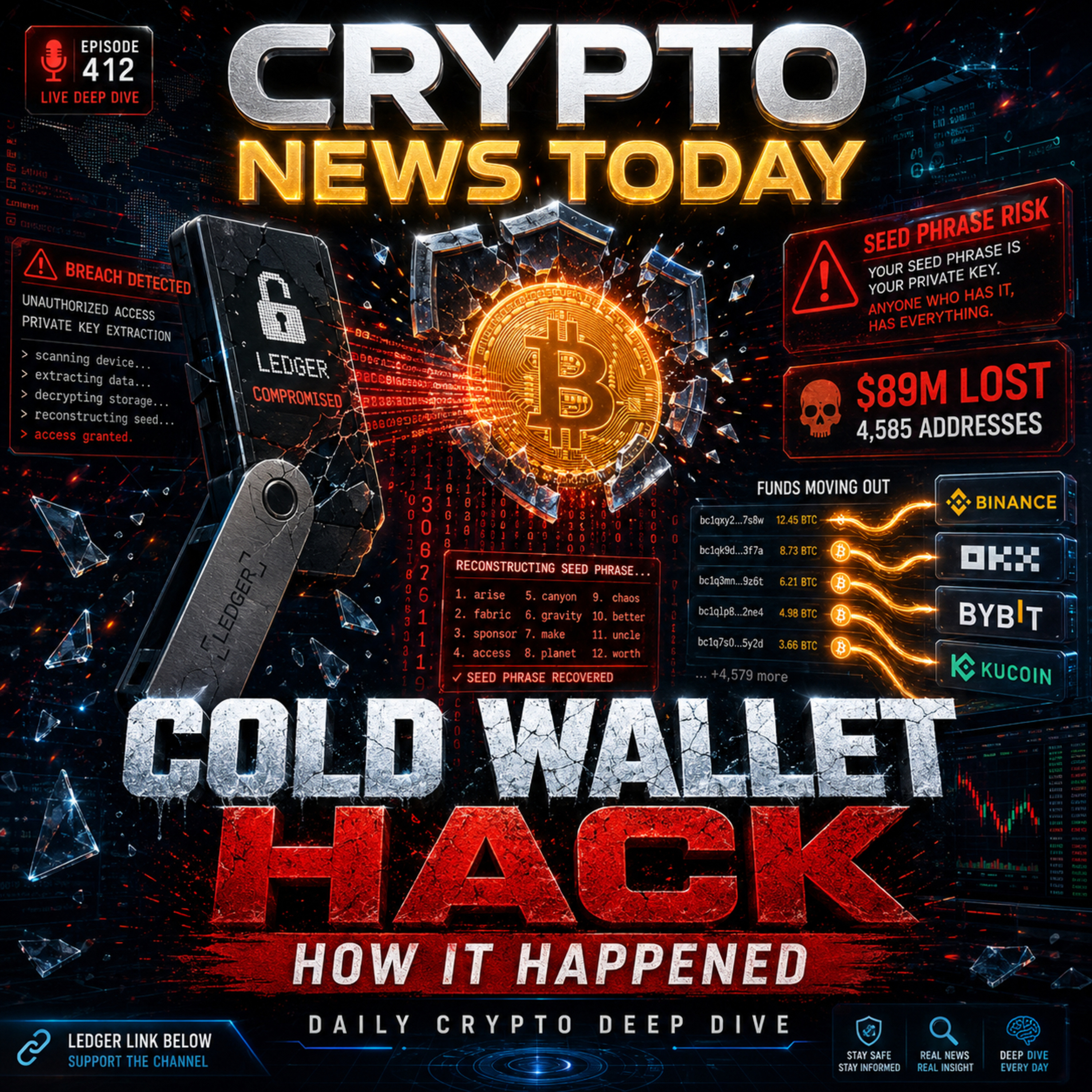 How the $89M Cold Wallet Hack Reconstructed Bitcoin Seed Phrases