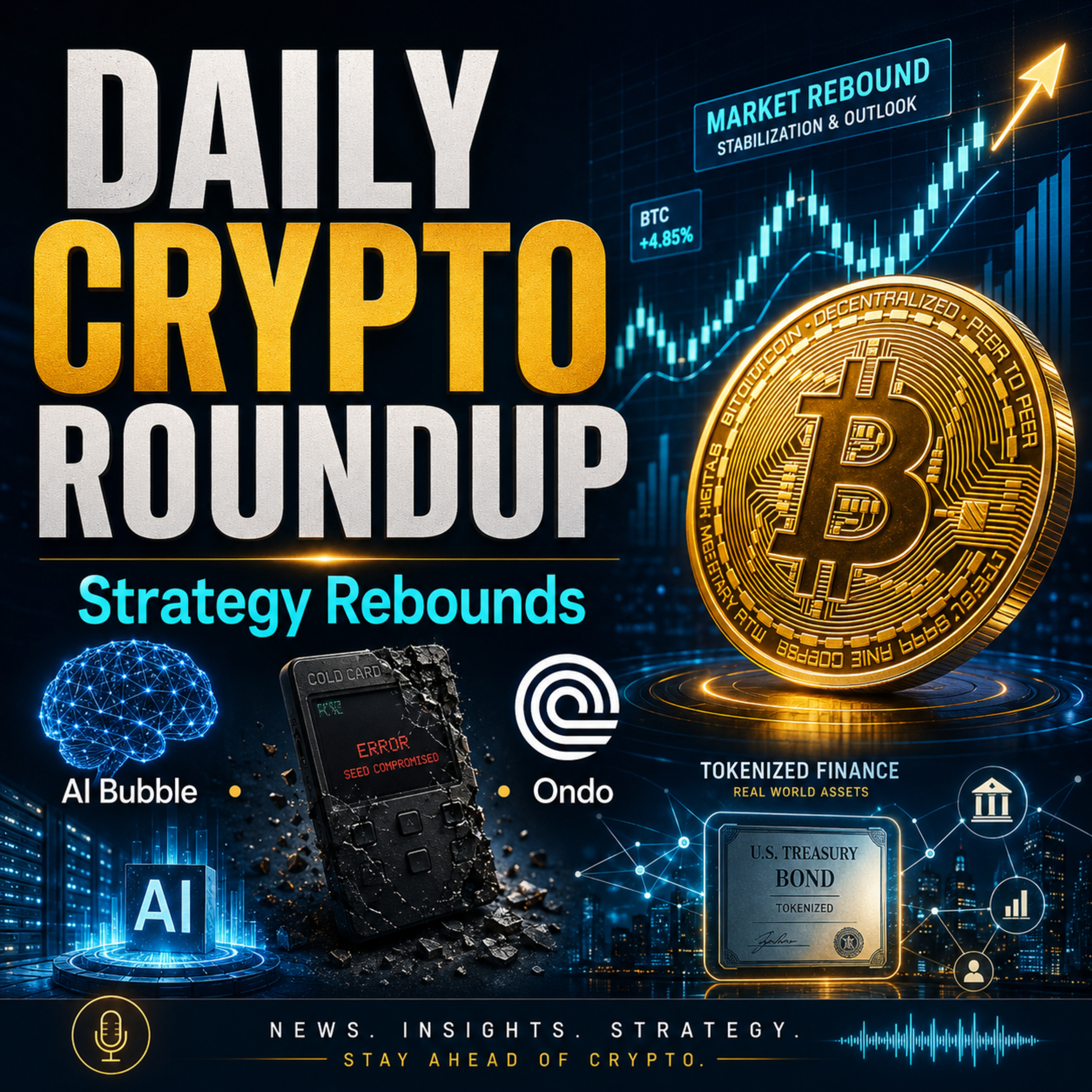 Daily Crypto Roundup: Strategy Rebounds as AI Bubble Fuels $1M Bitcoin Prediction