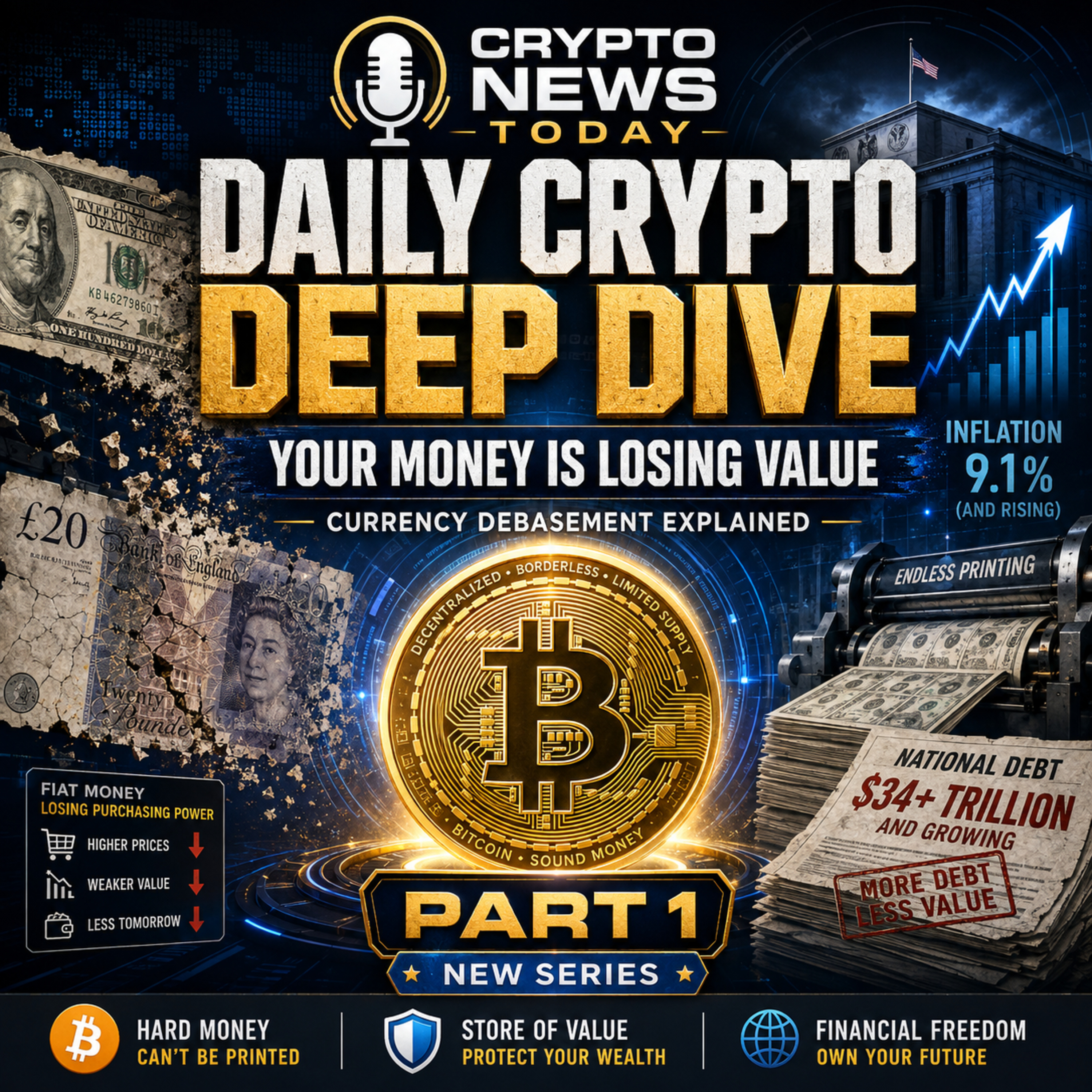 Daily Crypto Deep Dive: Why Your Money Is Losing Value — Currency Debasement Explained | Part 1