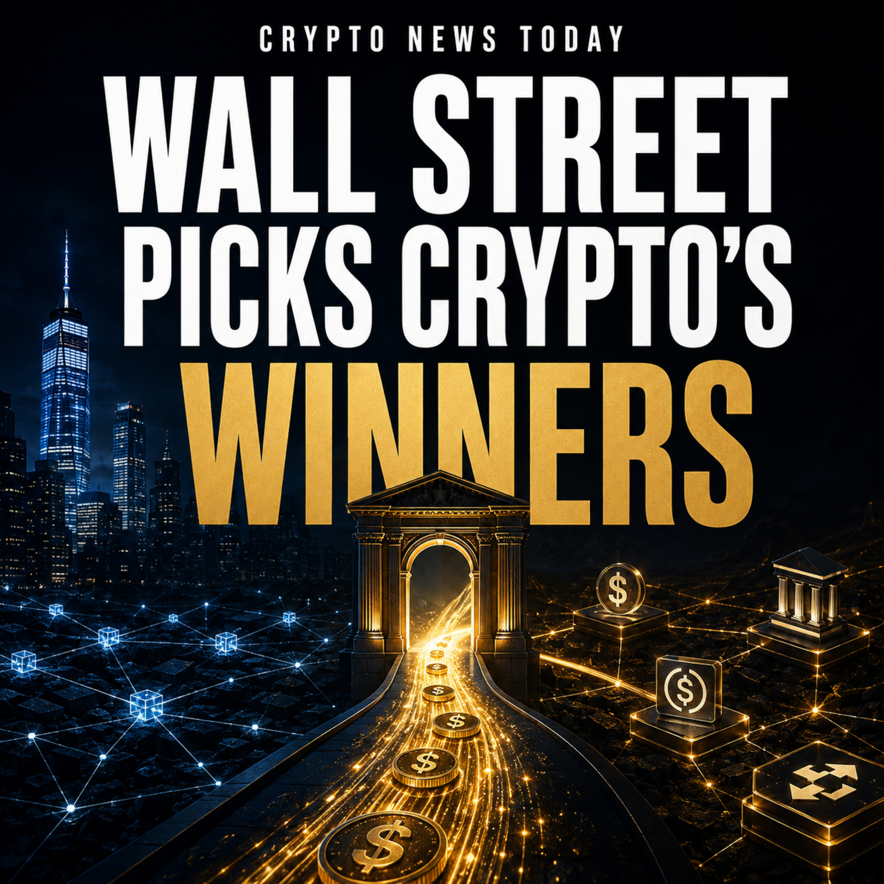 Wall Street Picks Crypto’s Winners | XRP Defends $1 | Chainlink Jumps 7% | Daily Crypto Roundup. episode artwork