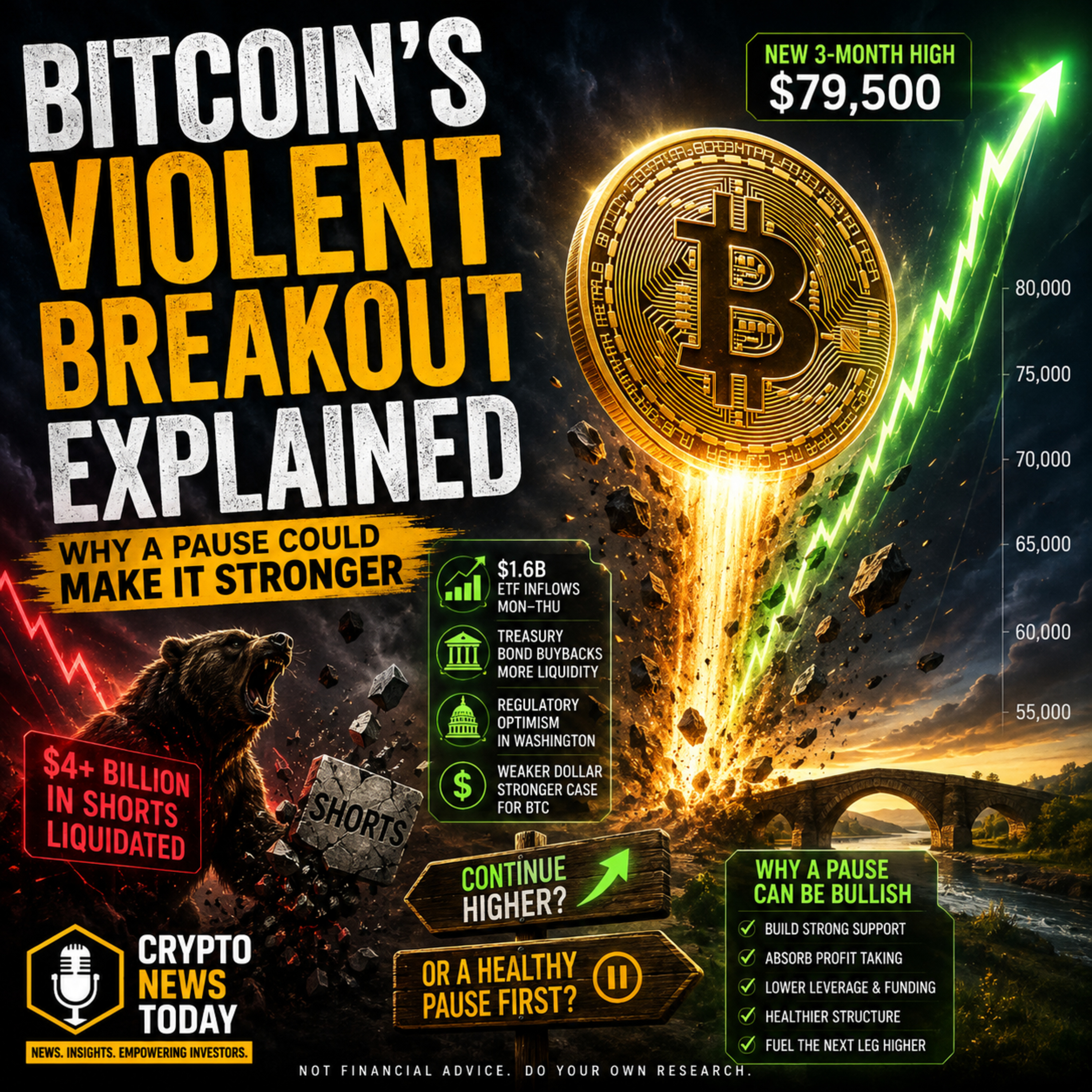 Bitcoin’s Violent Breakout Explained: Why a Pause Could Make It Stronger episode artwork