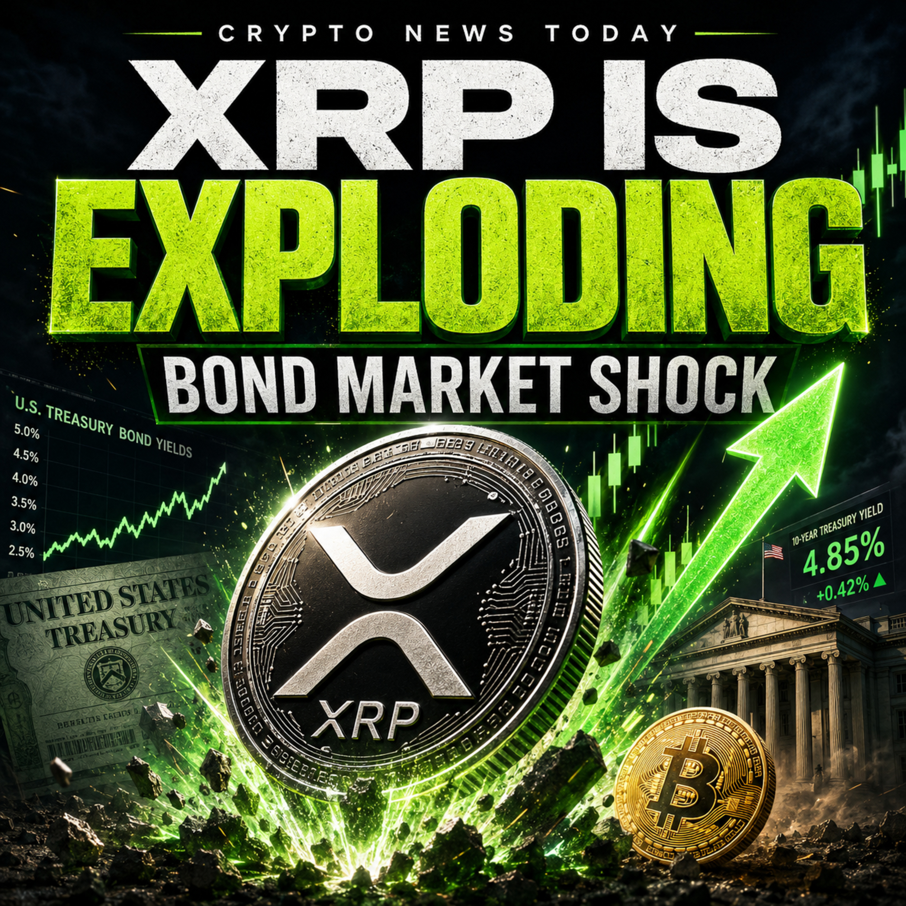 XRP Explodes 50% — The $32 Trillion Bond Market Shock Behind Crypto’s Incredible Rally episode artwork