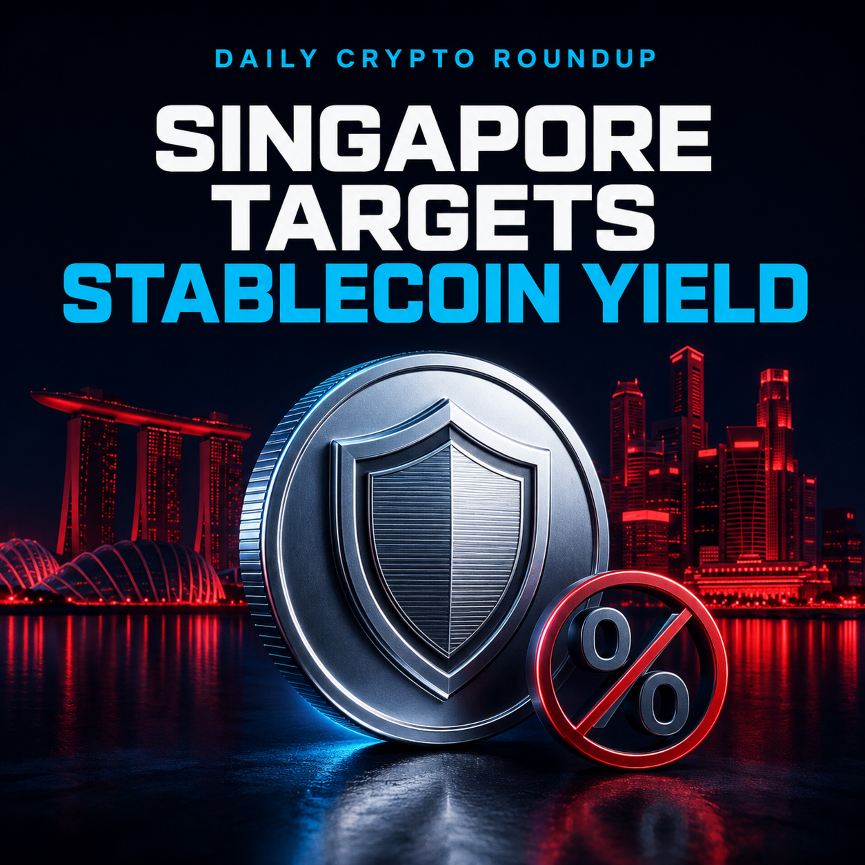 Singapore Targets Stablecoin Yield | Ethena Launches 6% Savings App | Russia Opens Regulated Crypto Trading | Daily Crypto Roundup. episode artwork