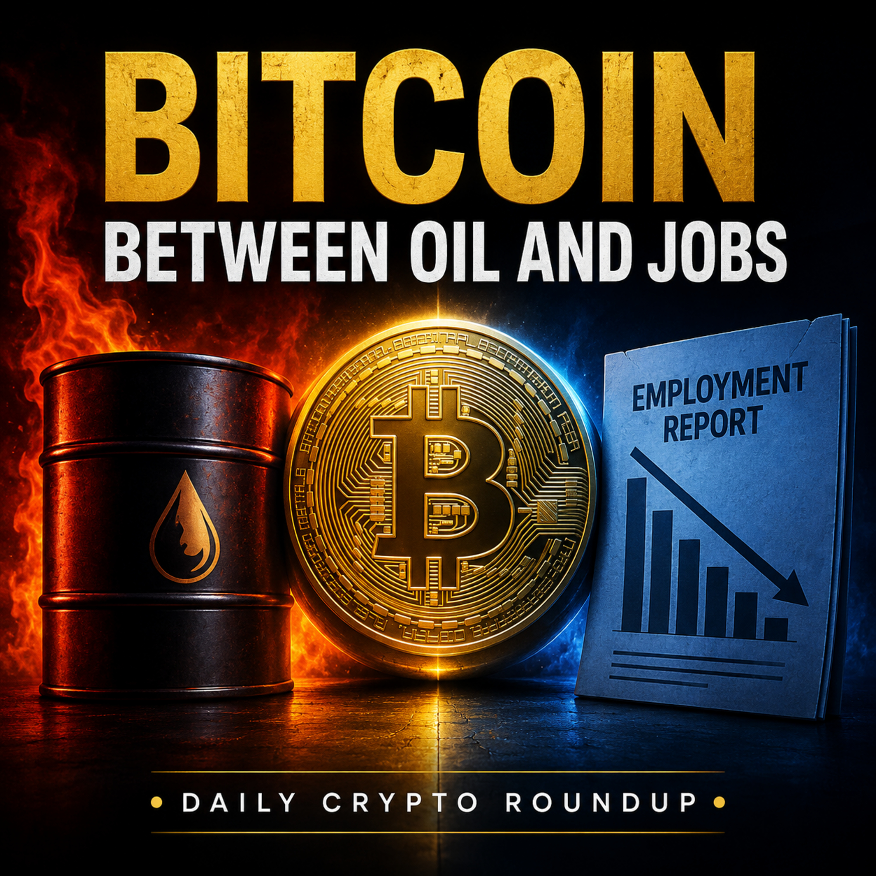 Bitcoin Caught Between $95 Oil and Weak Jobs | OpenPayd Adds 43 U.S. Licenses | Bitcoin Miner Switches Off for AI | Daily Crypto Roundup. episode artwork