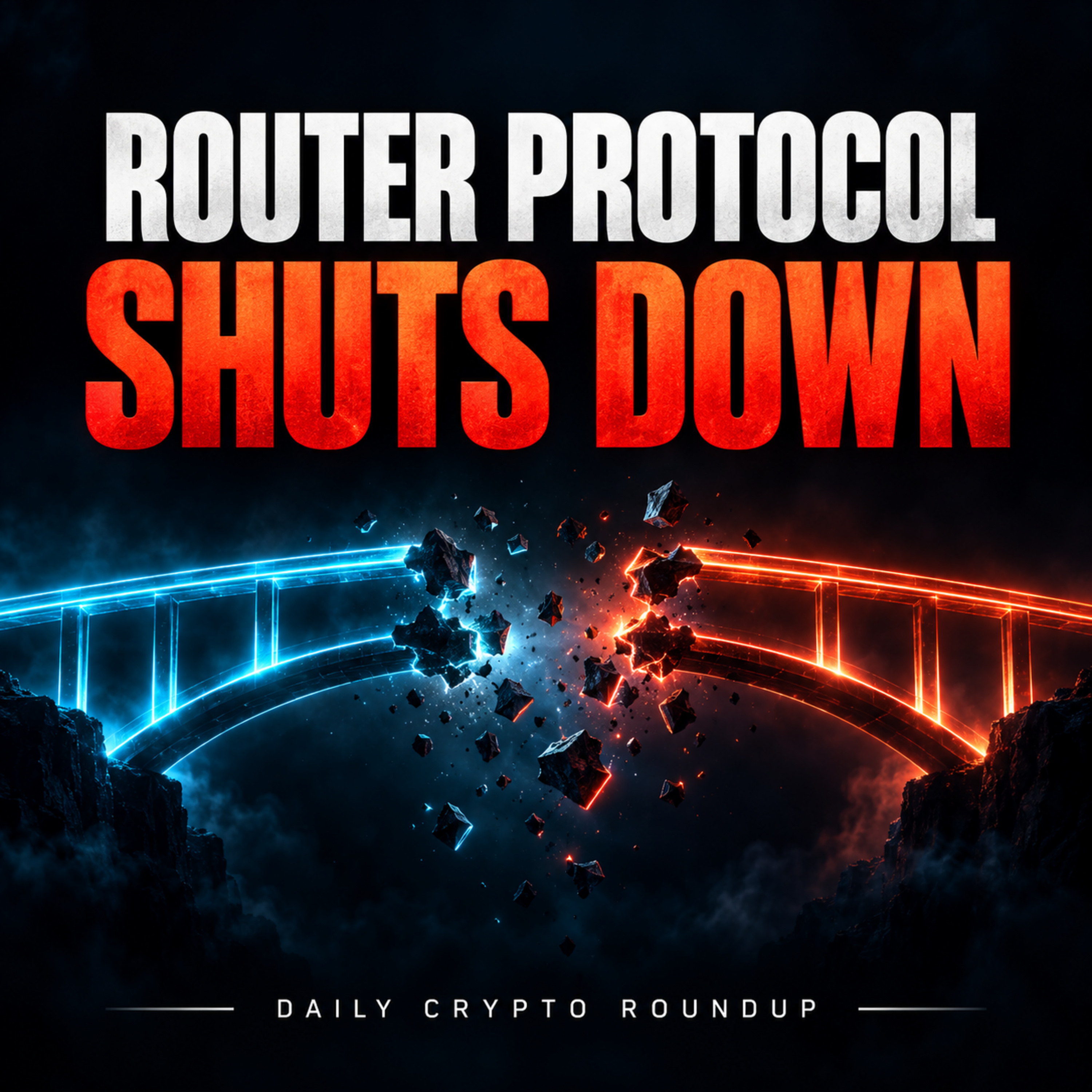 Router Protocol Shuts Down | Robinhood Chain Fees Hit $6M | Pakistan’s Crypto Deadline Arrives | Daily Crypto Roundup. episode artwork