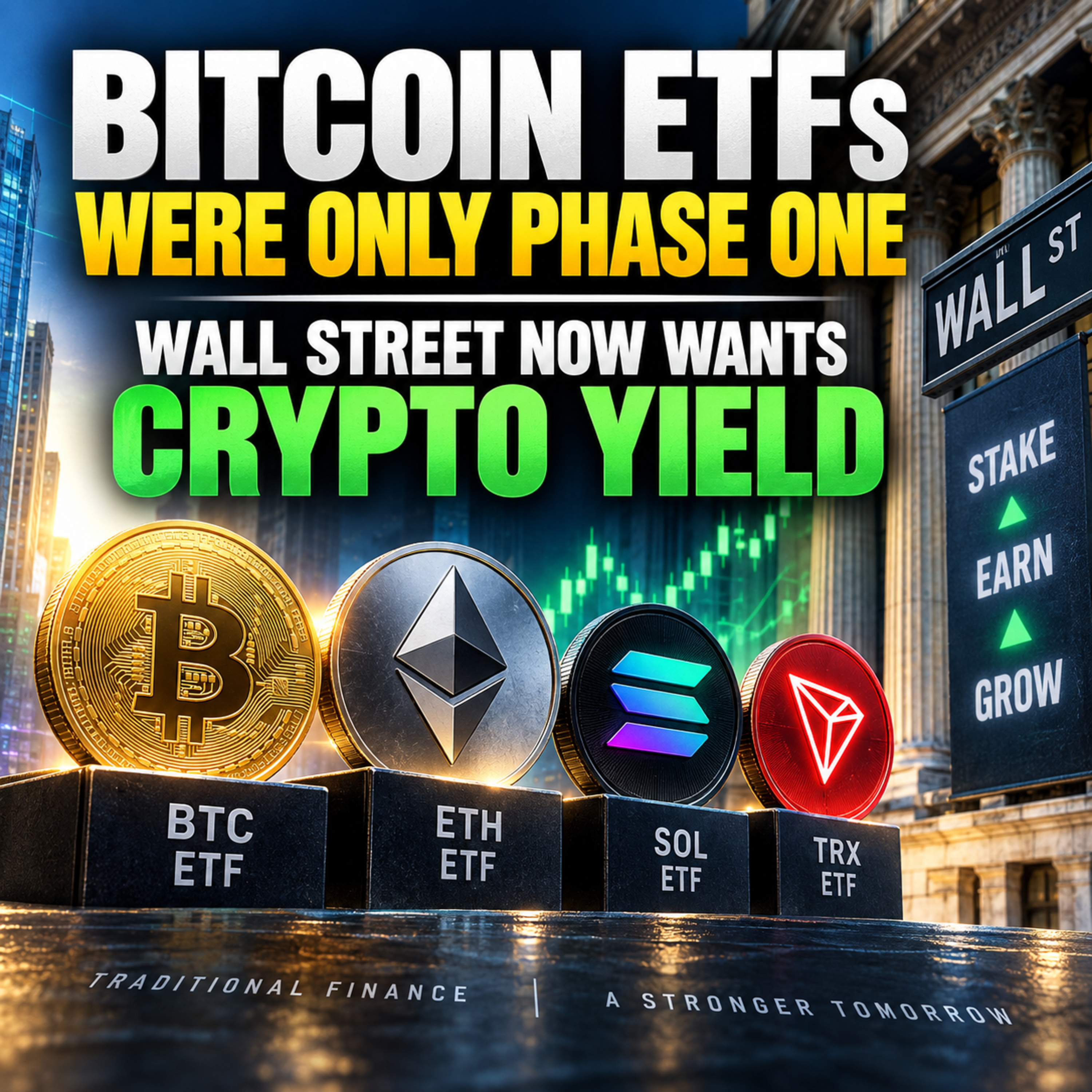 Bitcoin ETFs Were Only Phase One — Wall Street Now Wants Crypto Yield episode artwork