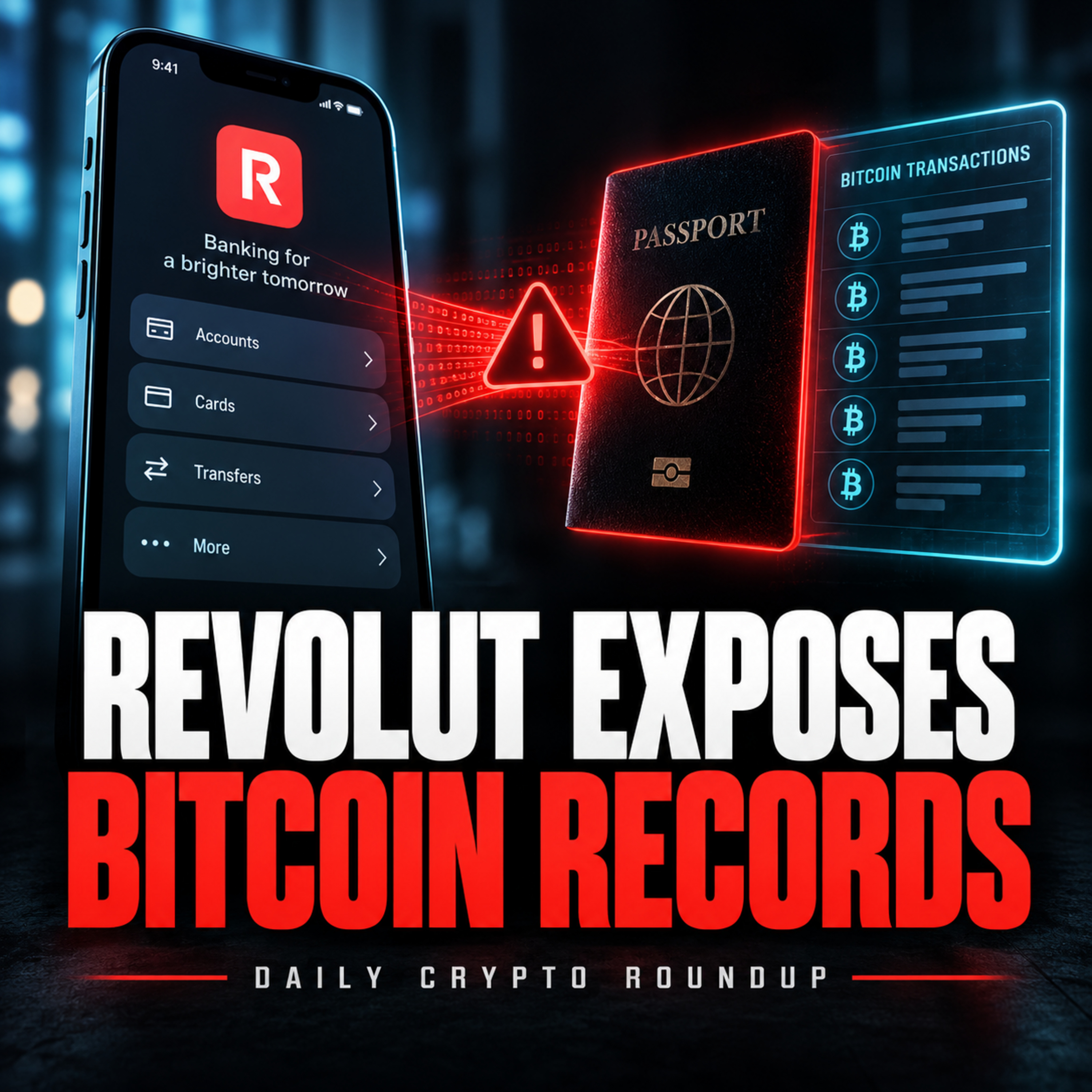 Revolut Exposes Bitcoin Records | Crypto Billionaires Give Reform UK $97M | Ethereum ETFs Beat Bitcoin Funds | Daily Crypto Roundup. episode artwork