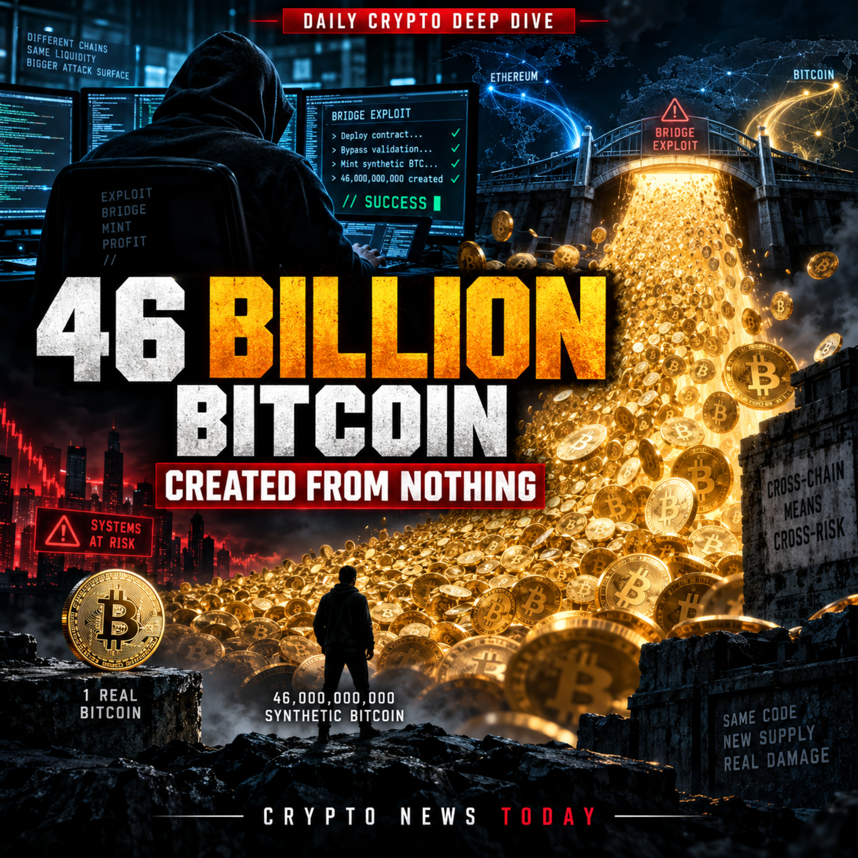 The Hacker Who Created 46 Billion Bitcoin From Nothing episode artwork