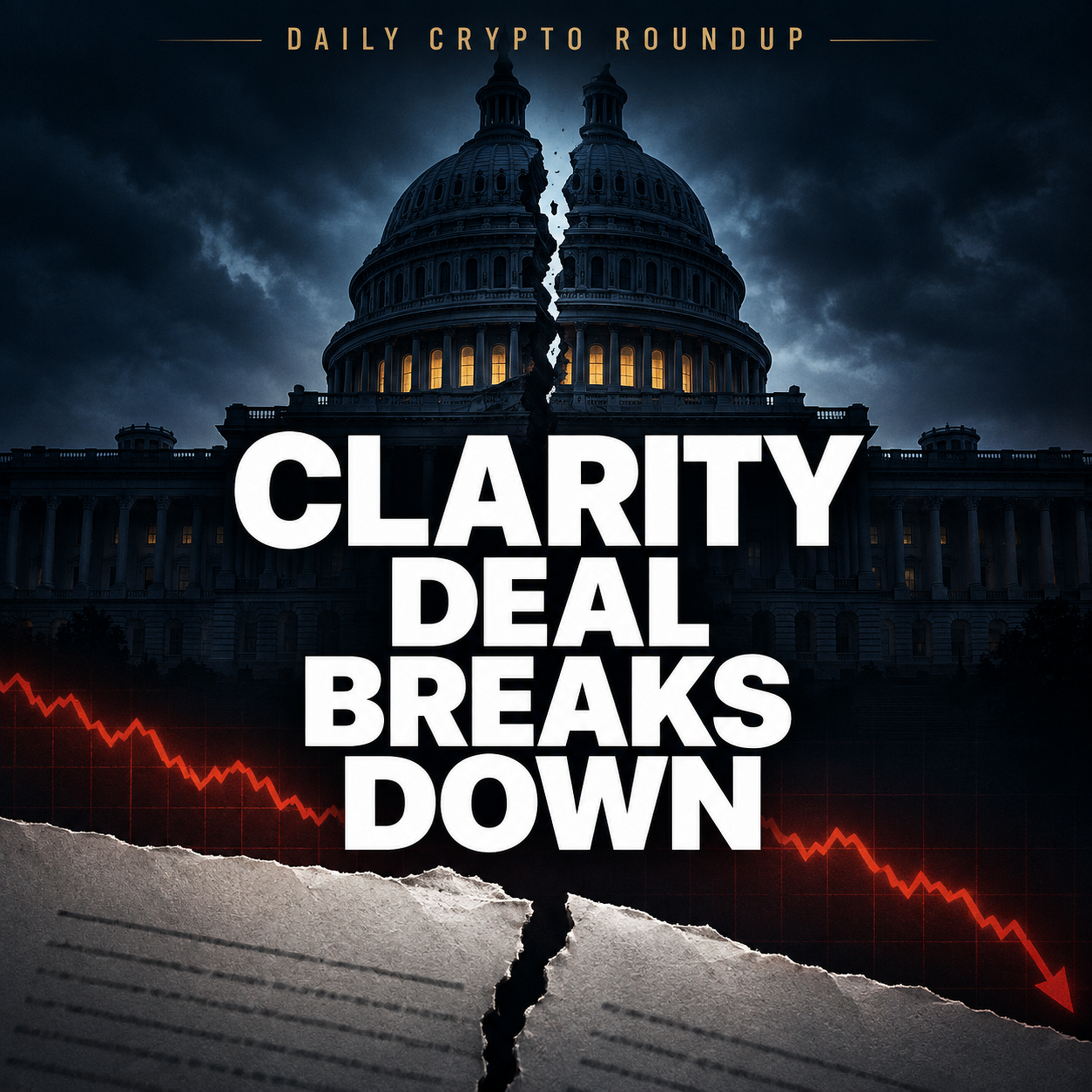 CLARITY Act Deal Breaks Down | Hacker Mints 46 Billion Fake Bitcoin Tokens | Solana Triples Transaction Size | Daily Crypto Roundup. episode artwork