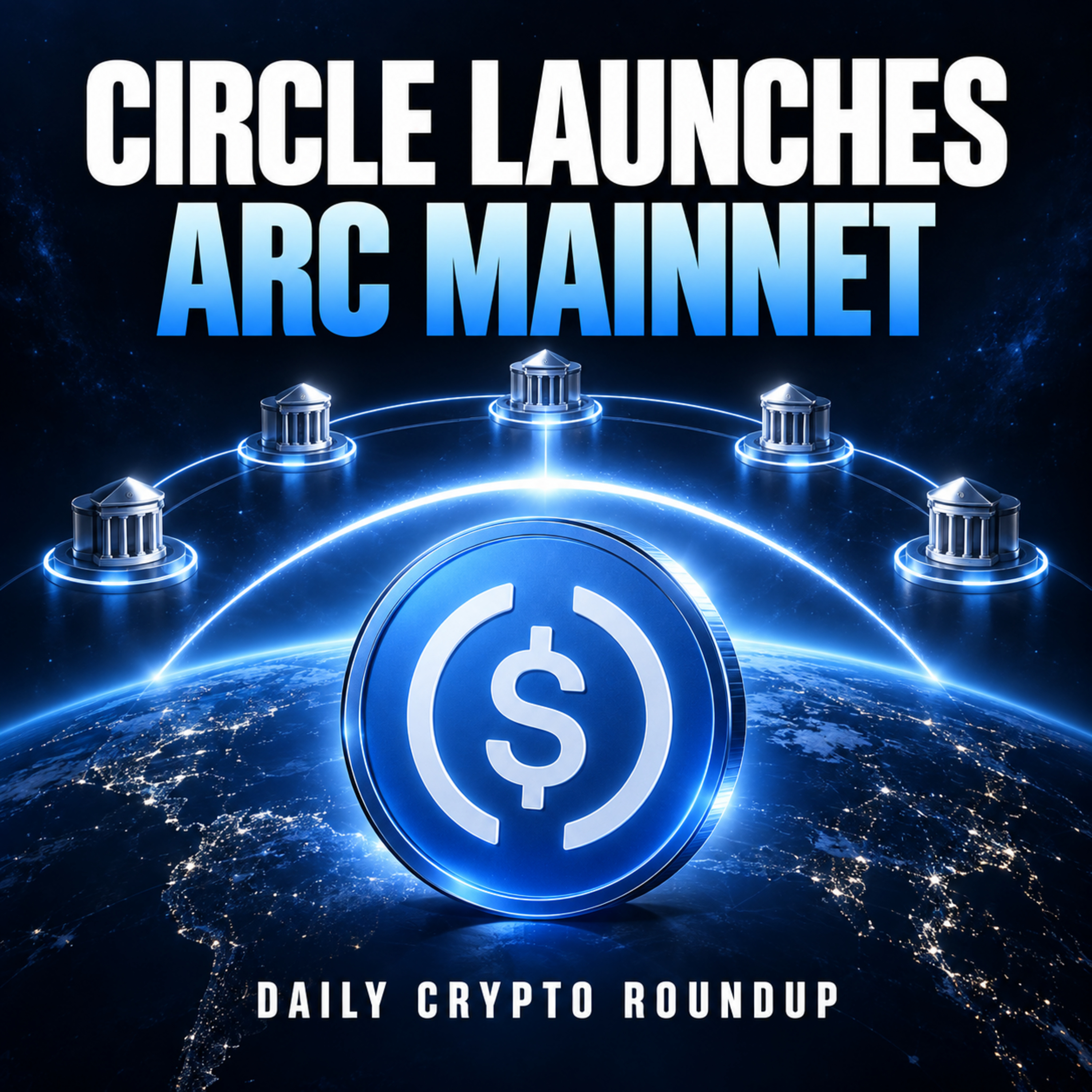 Circle Launches Arc Mainnet | Payward Plans Hyperliquid Perps | Deutsche Bank Plans Crypto Custody | Daily Crypto Roundup. episode artwork