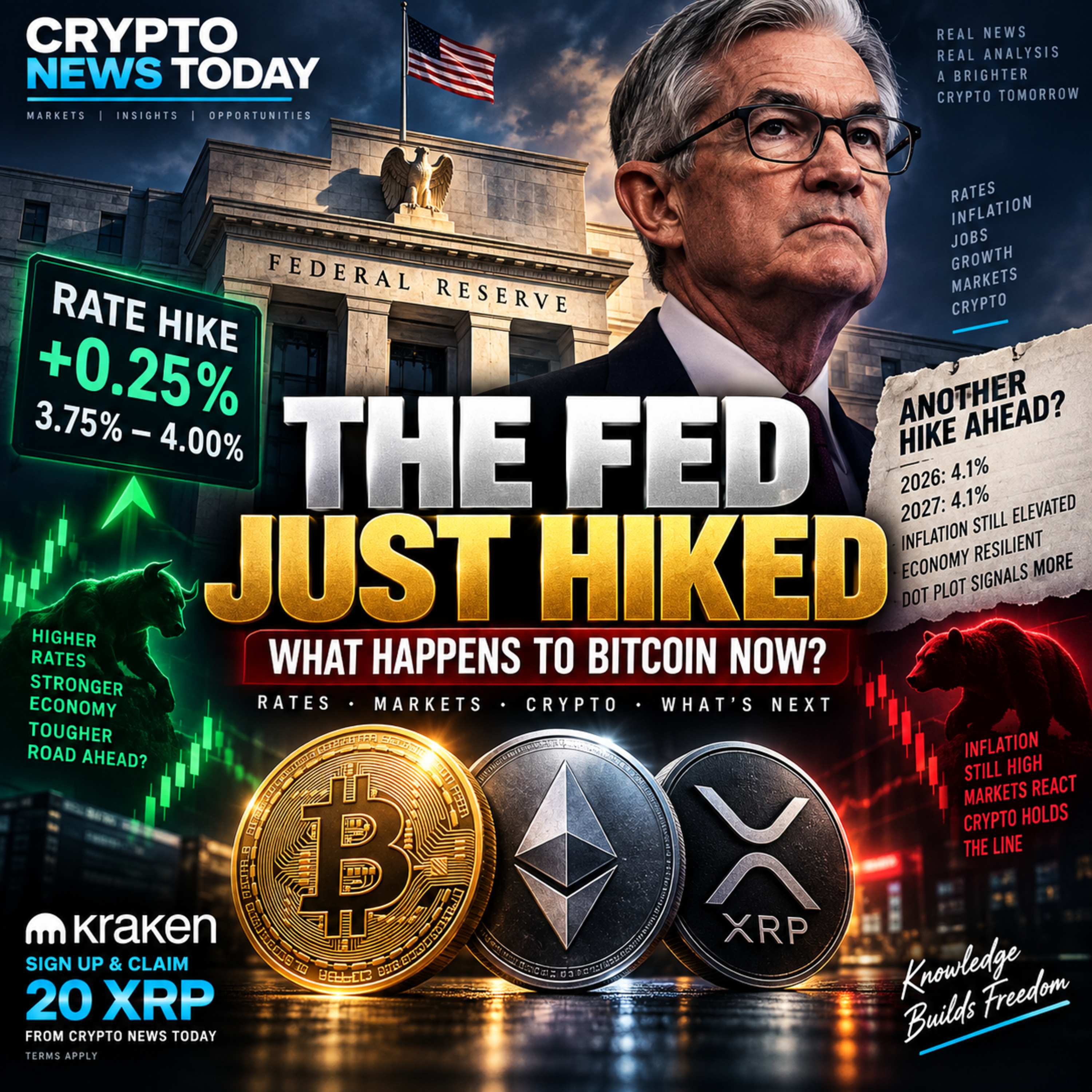 The Fed Just HIKED Rates — What Happens to Bitcoin Now? episode artwork