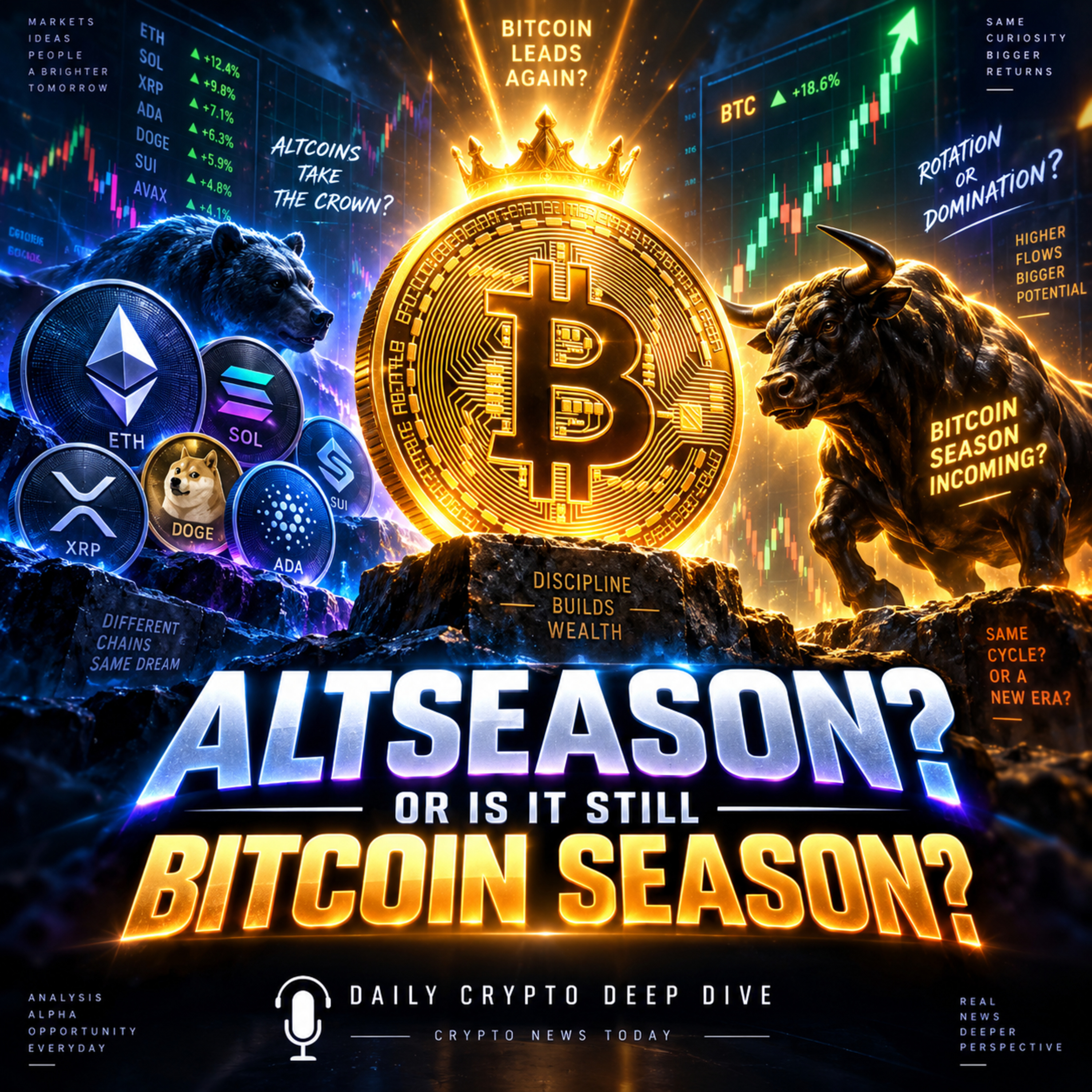 Everyone’s Waiting for Altseason… But Has Bitcoin Season Even Started Yet? | Daily Crypto Deep Dive episode artwork