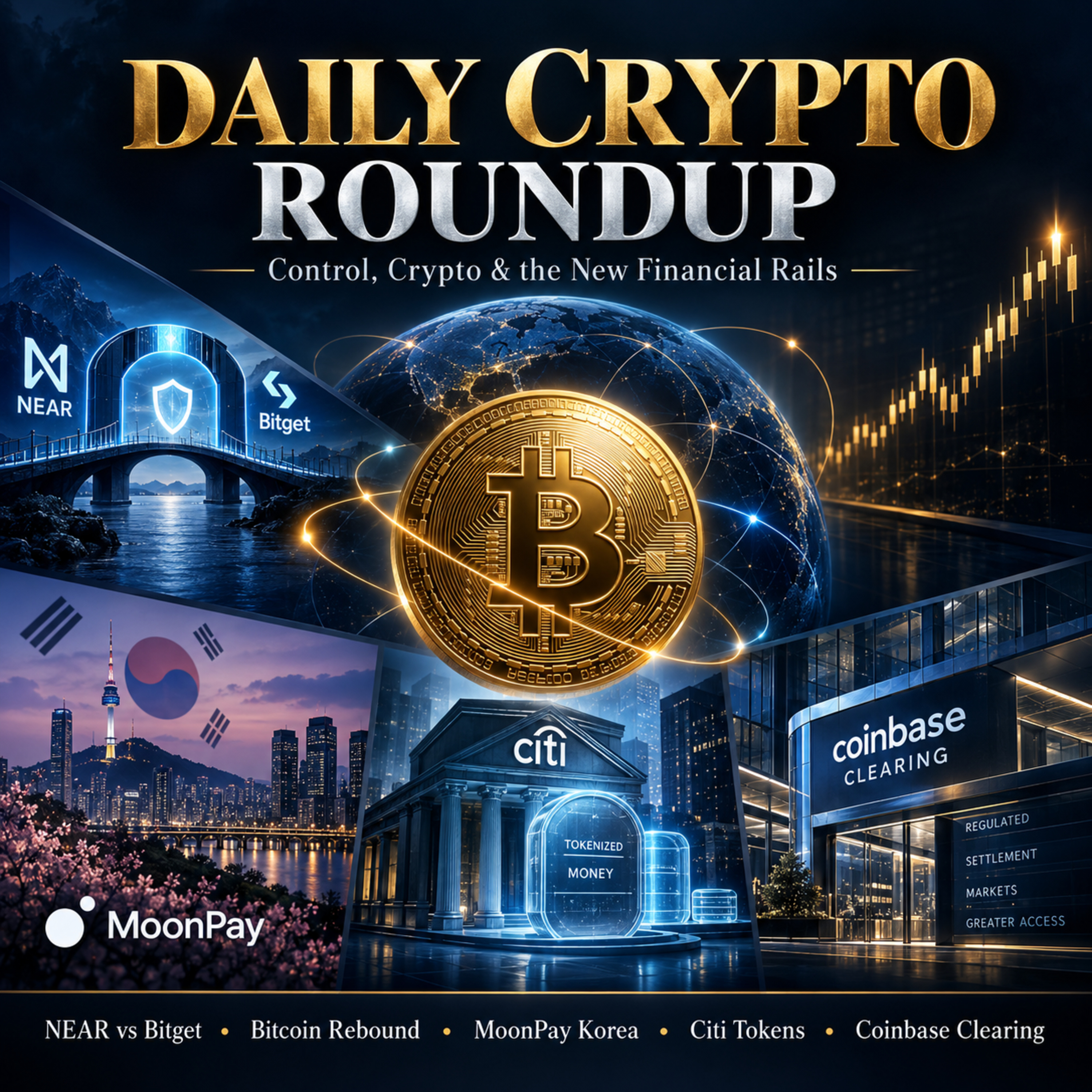 Daily Crypto Roundup: Bitcoin Rebounds, NEAR Freezes Bitget Funds & Wall Street Moves Deeper Into Crypto episode artwork
