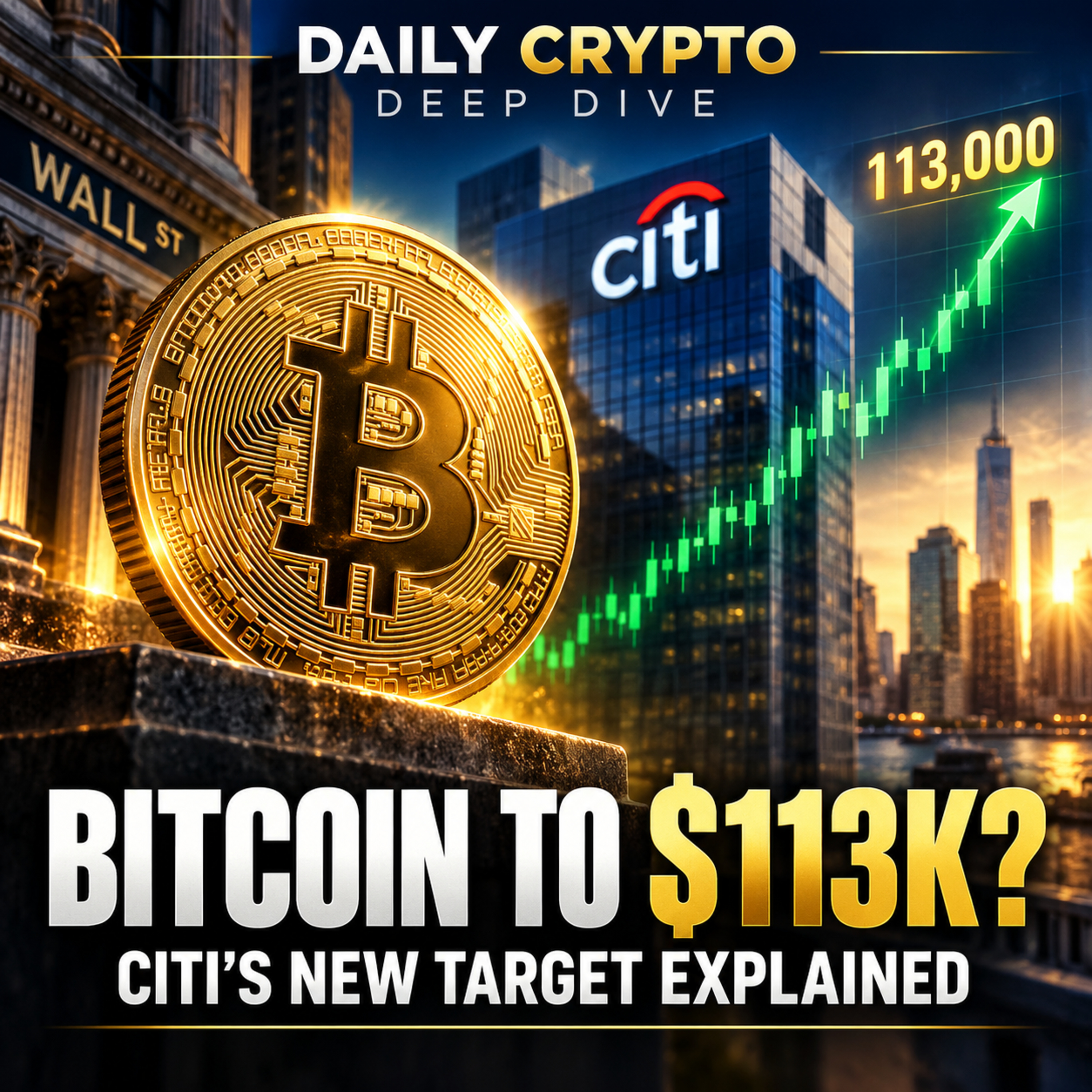 Daily Crypto Deep Dive: Bitcoin to $113K? Citi’s New Target Explained episode artwork