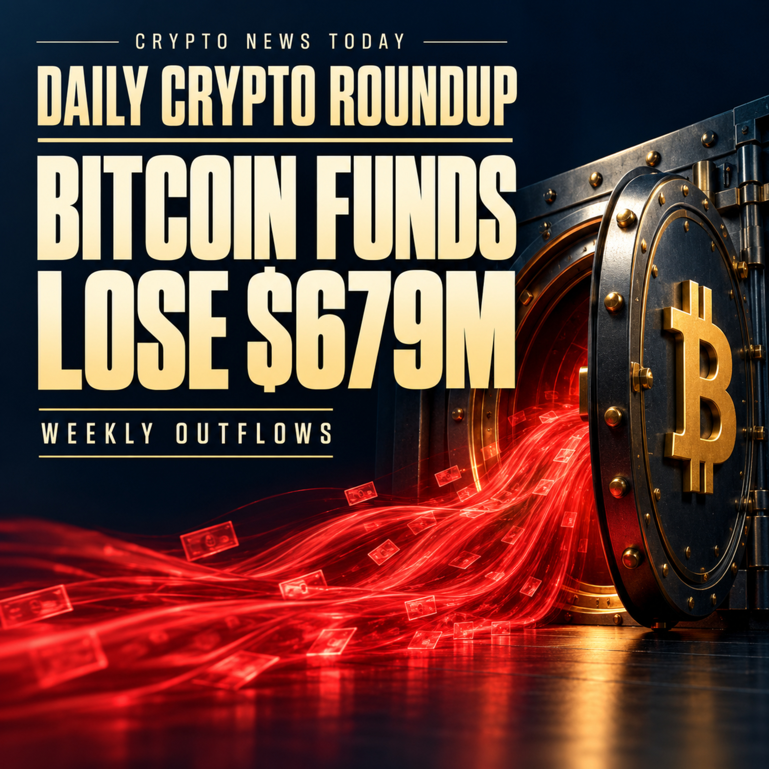 Bitcoin Funds Lose $679M in a Week | Robinhood Chain Activity Slows | Papertrade’s 1000x Profit Queue | Daily Crypto Roundup. episode artwork