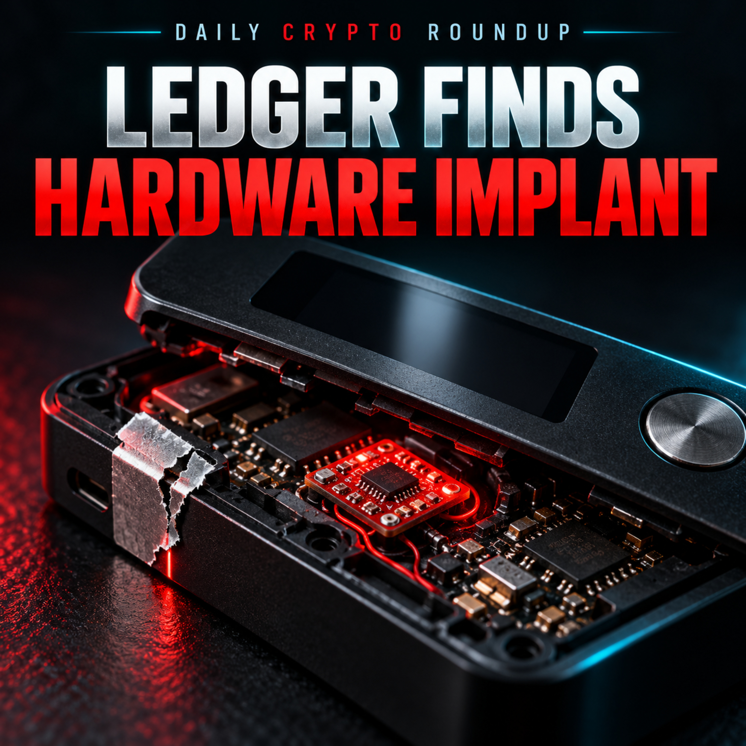 Ledger Confirms Hardware Implant | Coldcard X Account Posts Phishing Link | Traders Price Deeper Altcoin Lows | Daily Crypto Roundup. episode artwork