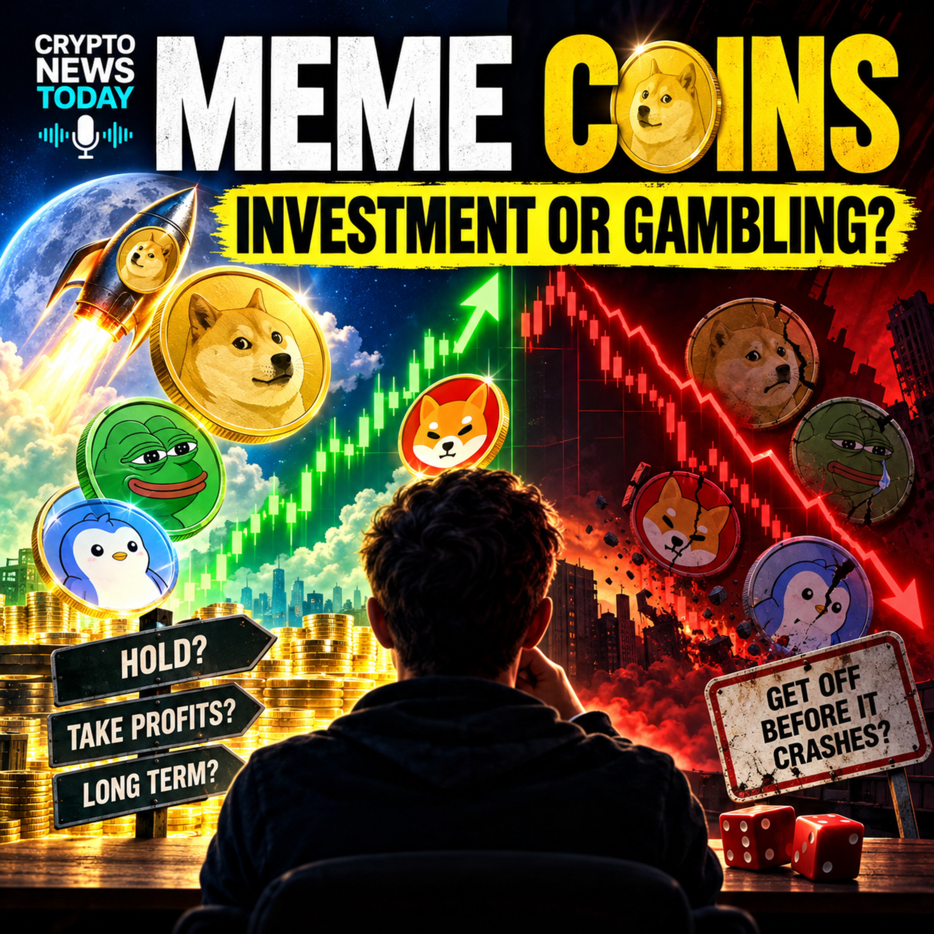 Daily Crypto Deep Dive: Meme Coins — Smart Investment or Pure Gambling? When Should You Sell? episode artwork