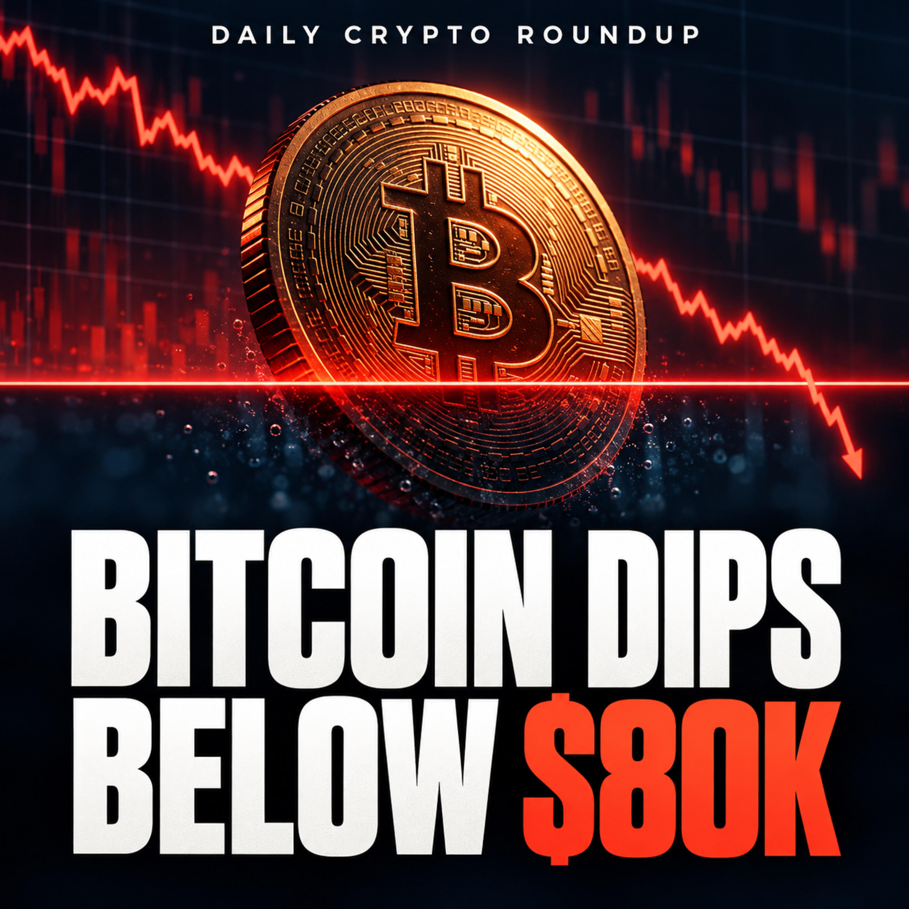 Bitcoin Dips Below $80K | Whale Wallets Pull $771M From Wintermute | Arthur Hayes Goes Flat | Daily Crypto Roundup. episode artwork