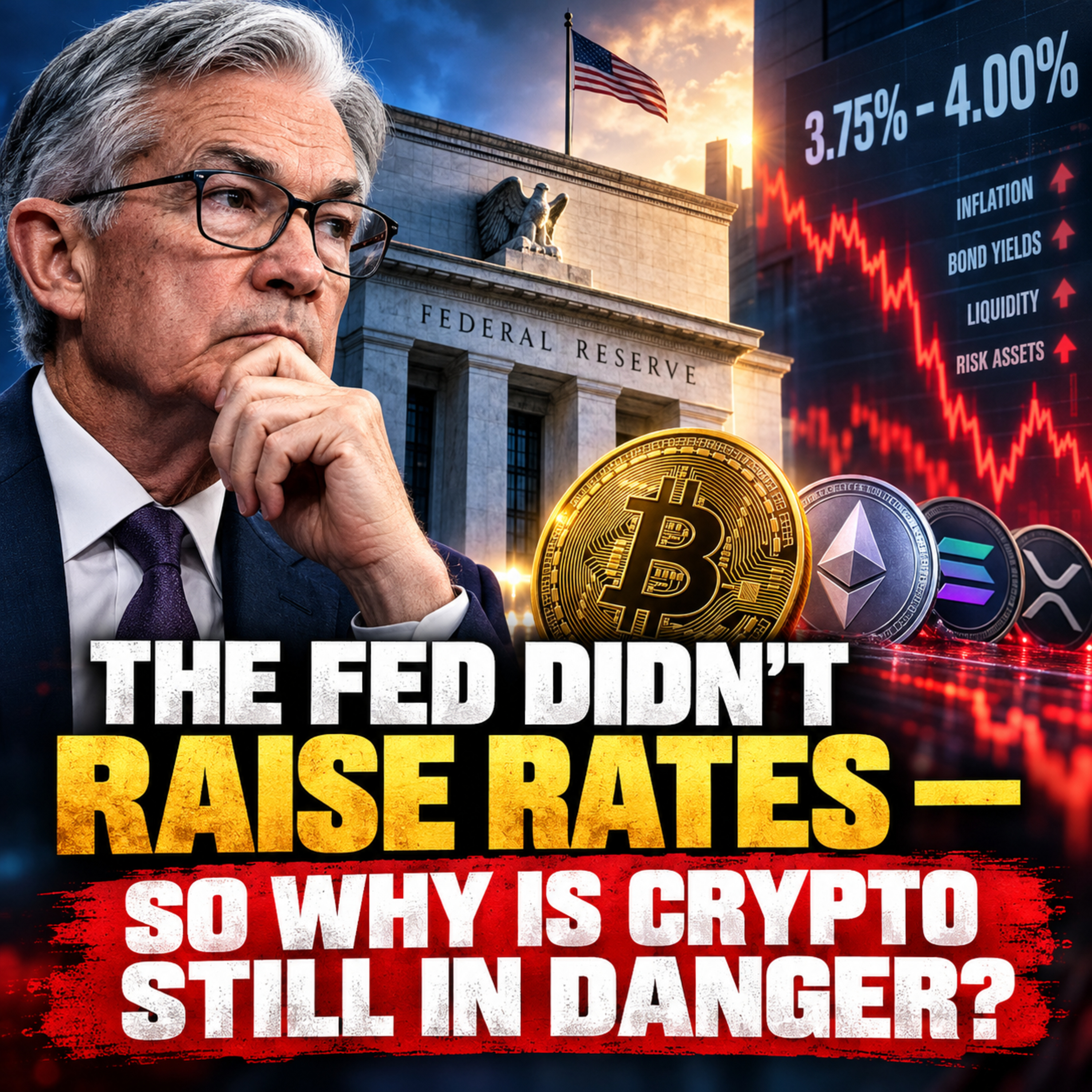 Daily Crypto Deep Dive: The Fed Pauses — Why Bitcoin & Altcoins Are Still in Danger episode artwork