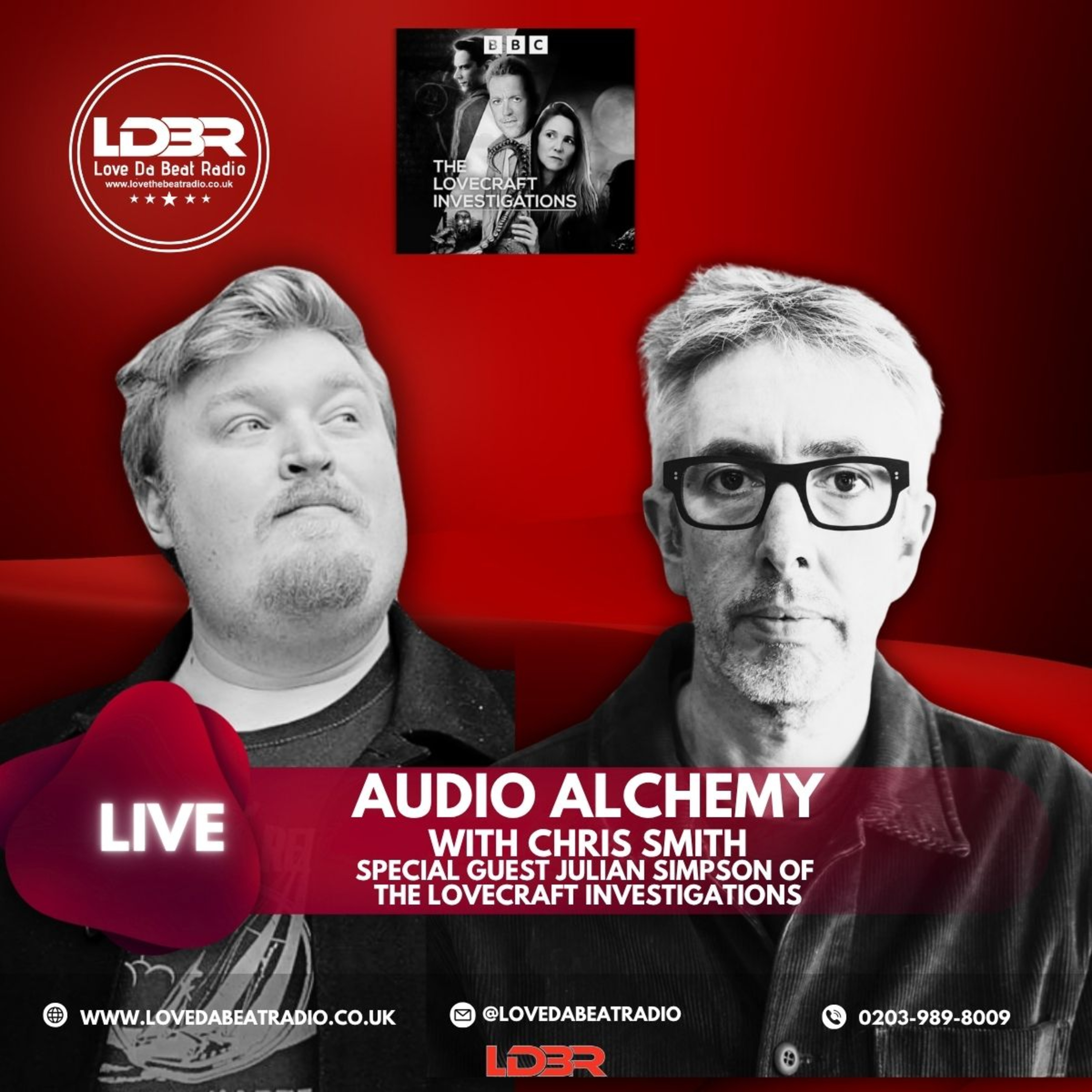 Audio Alchemy EP34- Julian Simpson of The Lovecraft Investigations!!! episode artwork