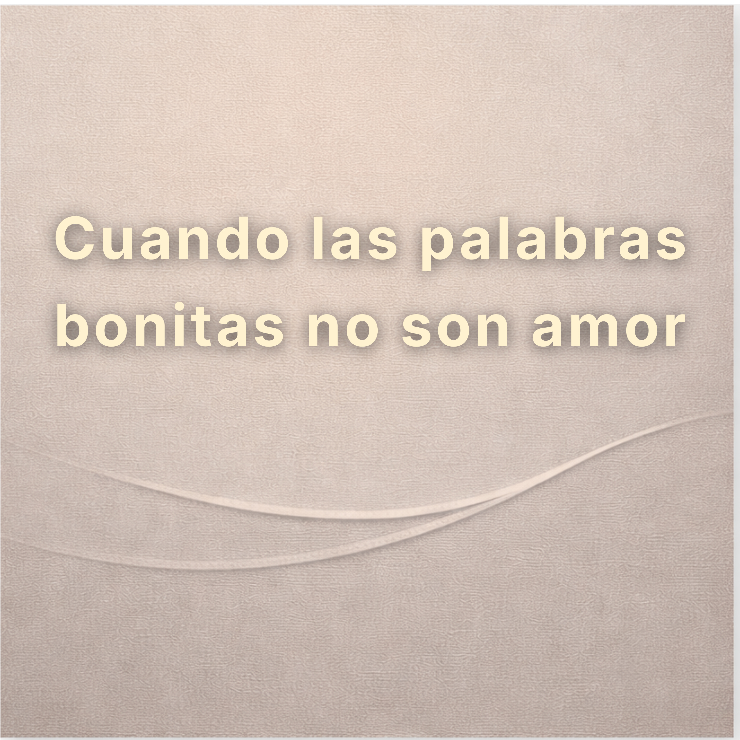 Cuando las palabras bonitas no son amor episode artwork