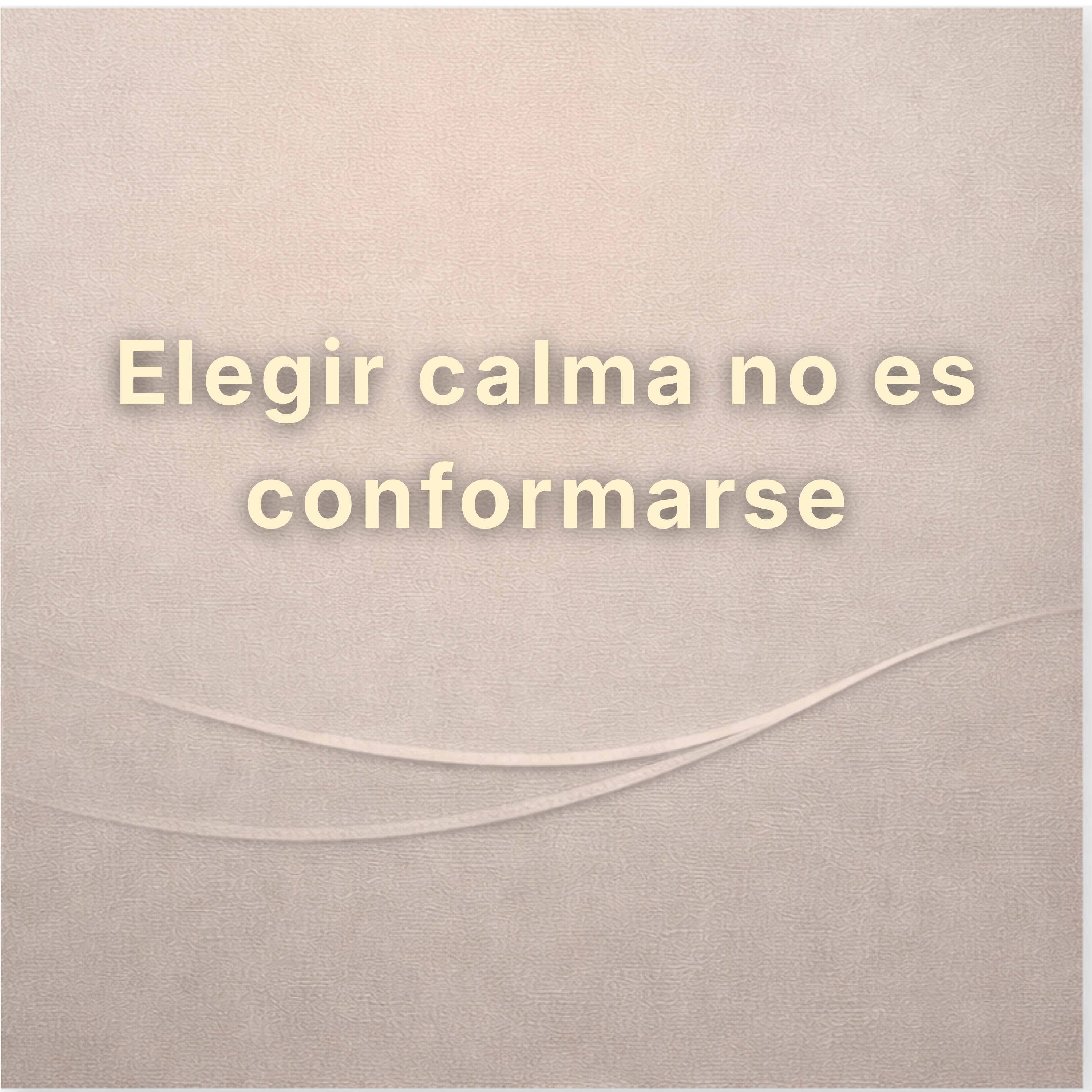 Elegir calma no es conformarse episode artwork