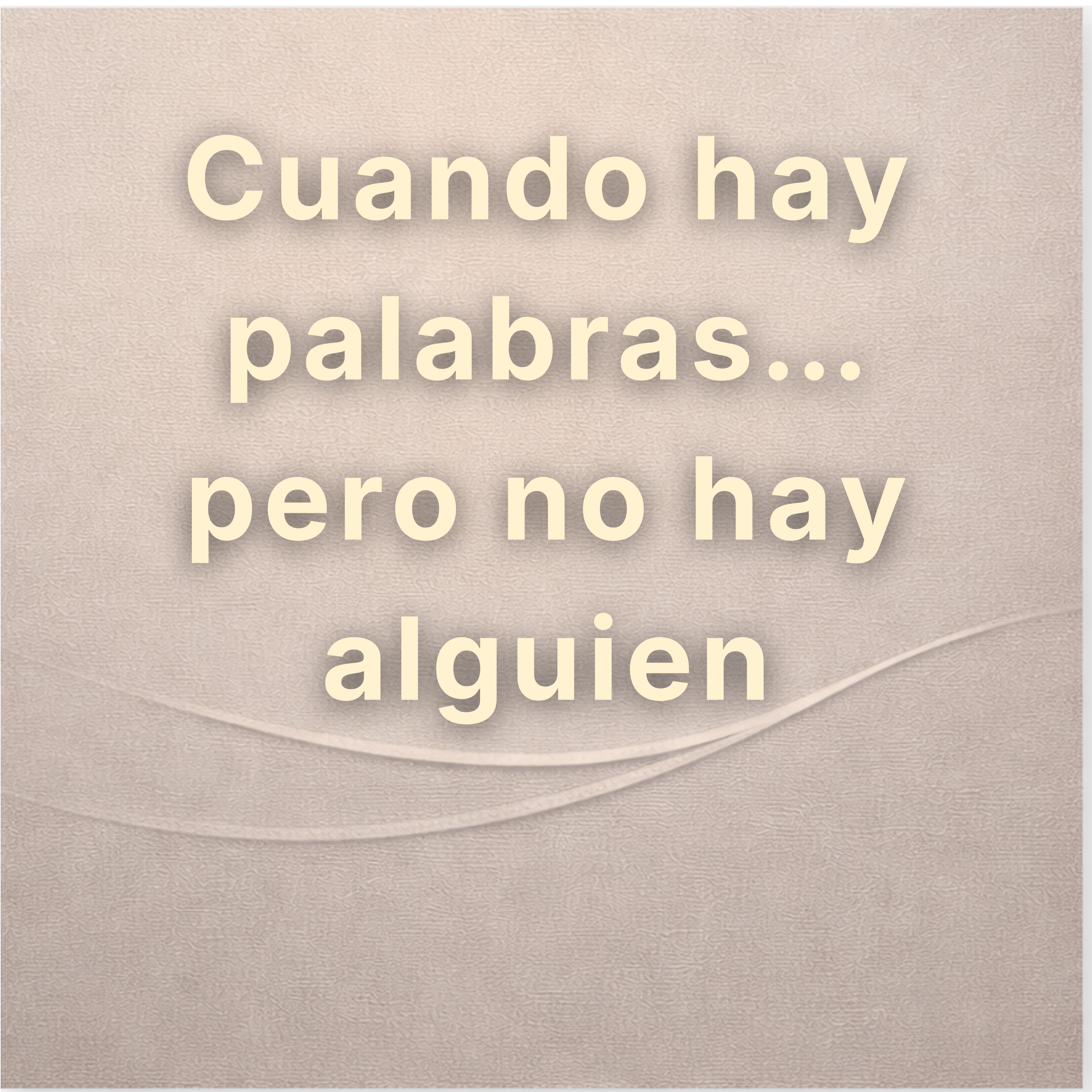 Cuando hay palabras… pero no hay alguien episode artwork