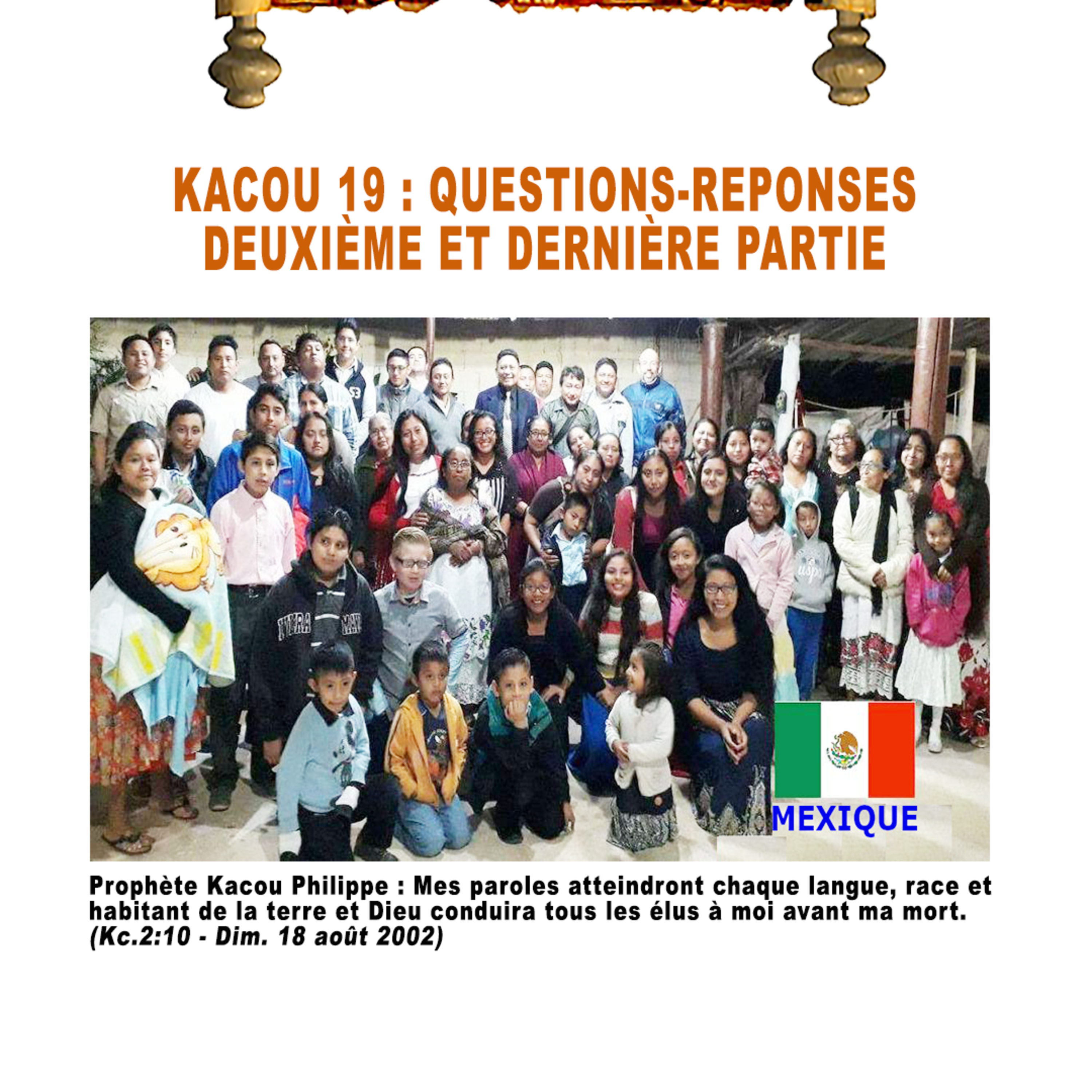 KACOU 19 : QUESTIONS-REPONSES DEUXIÈME ET DERNIÈRE PARTIE episode artwork