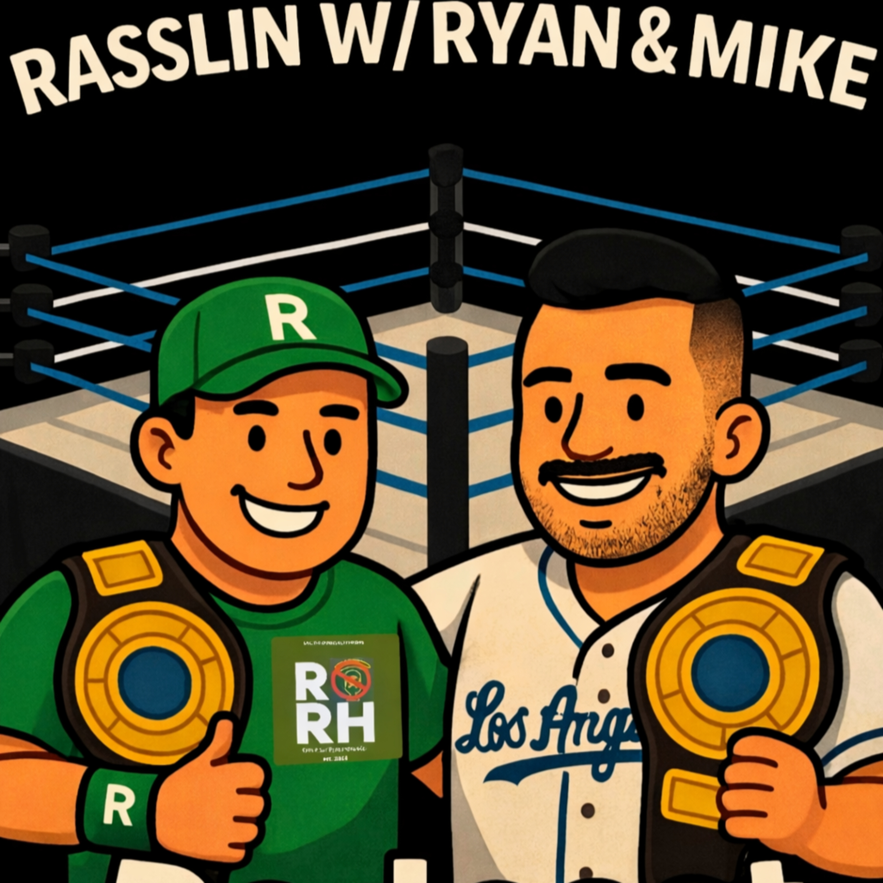 Rasslin w/ Ryan & Mike: AEW has all the buzz over stale WWE Product. episode artwork