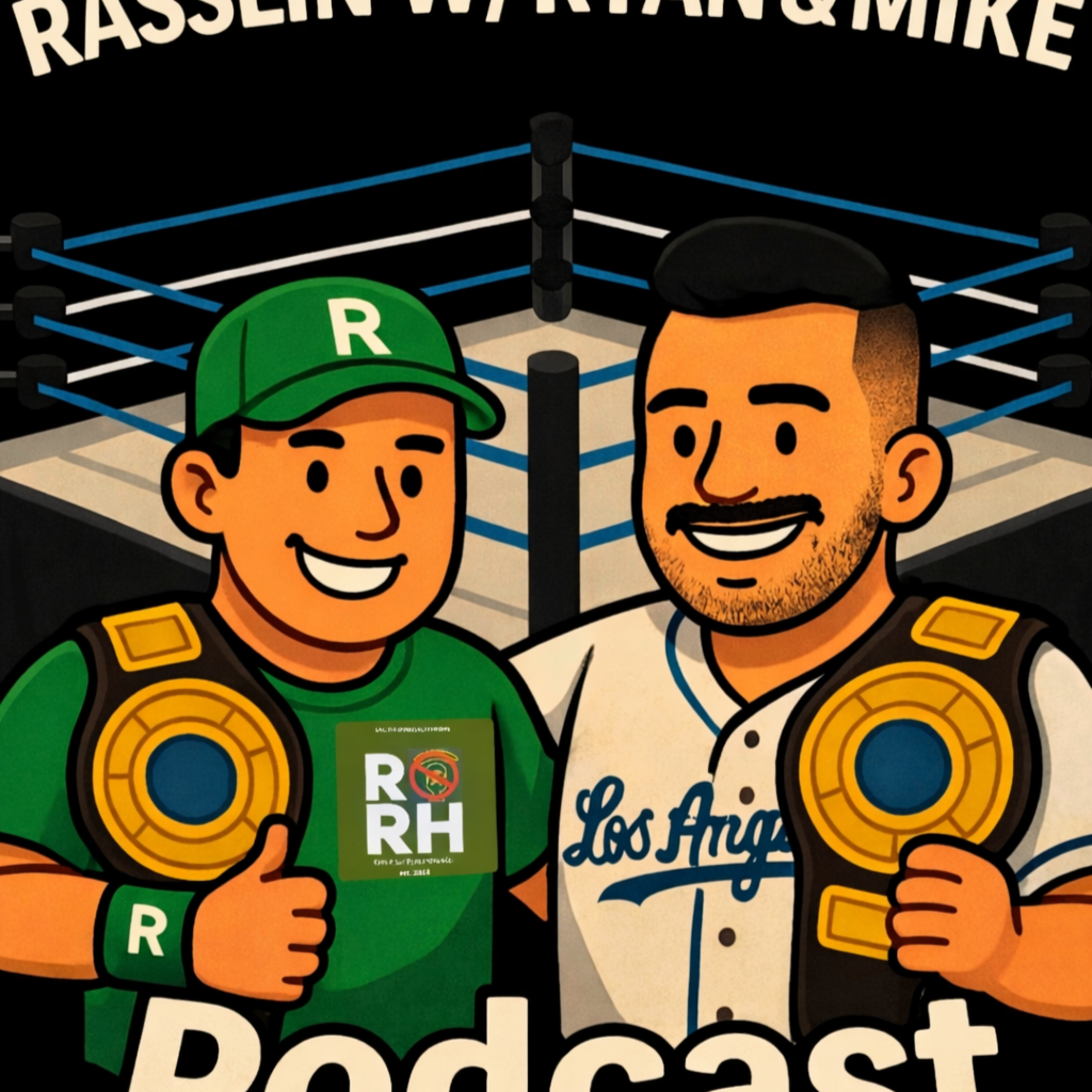 Rasslin w/ Ryan & Mike: Punk wins the WWE title on RAW! episode artwork