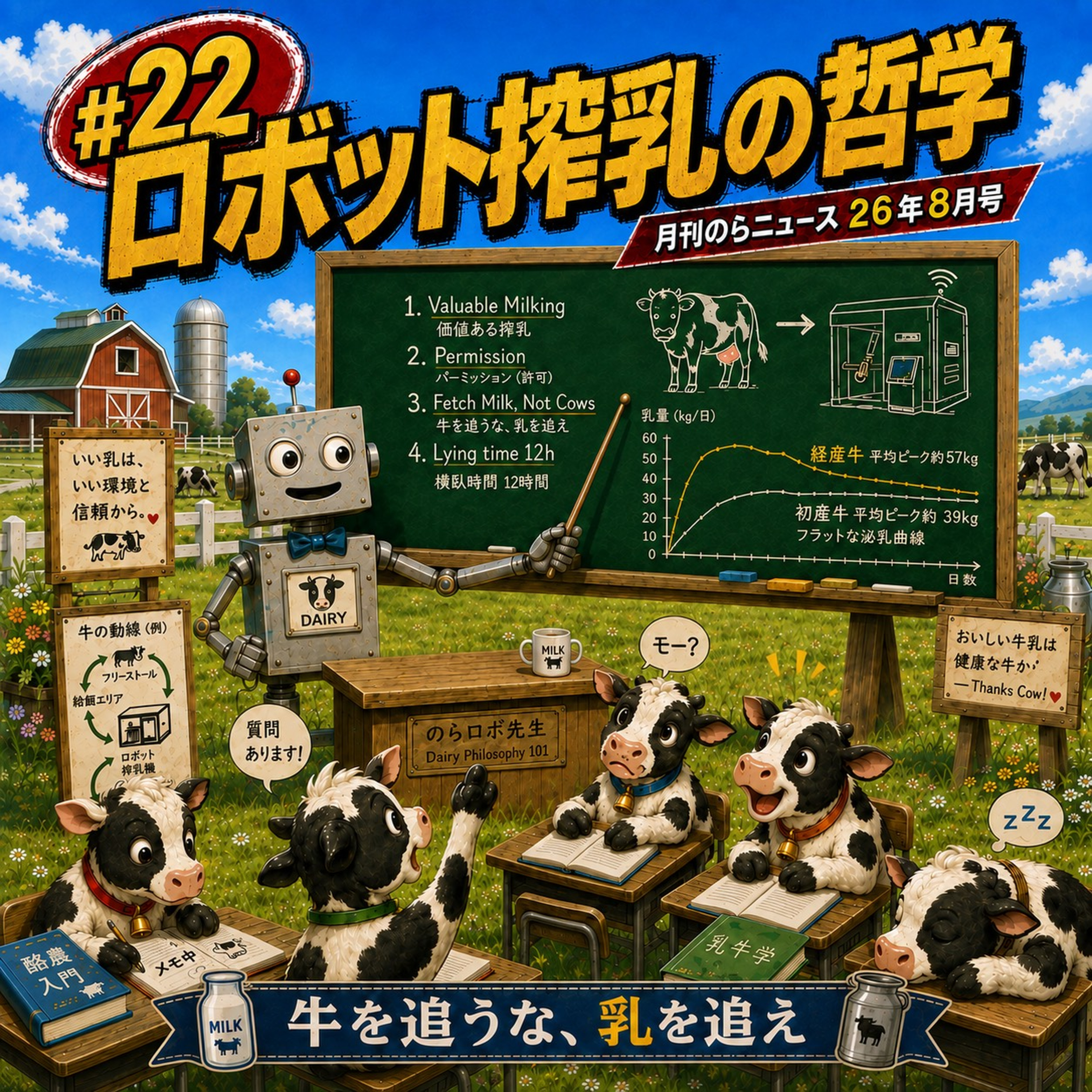 #22_ロボット搾乳の哲学_月刊のらニュース2026年8月号 episode artwork