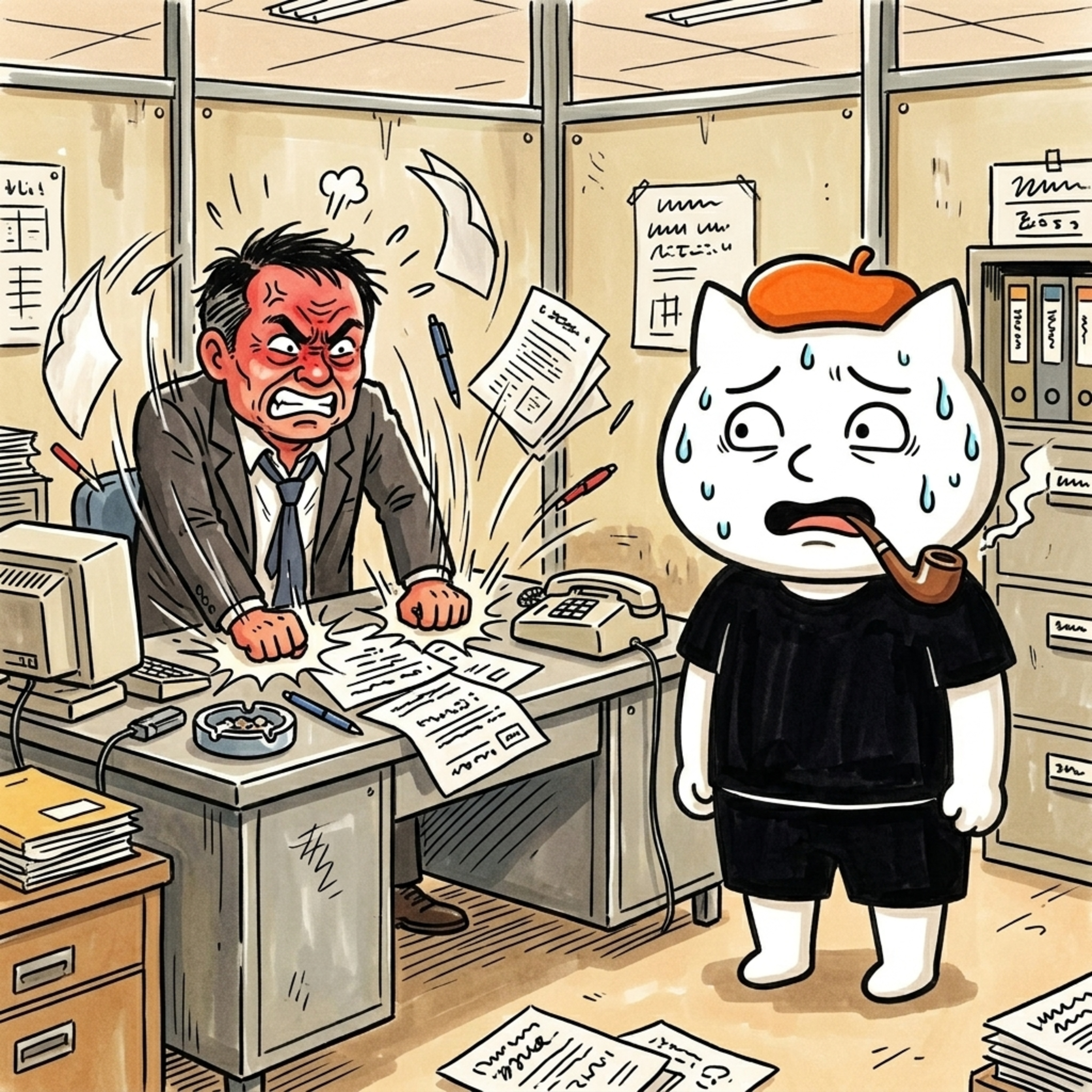 #48 ミーティング中の「机バンバンおじさん」問題