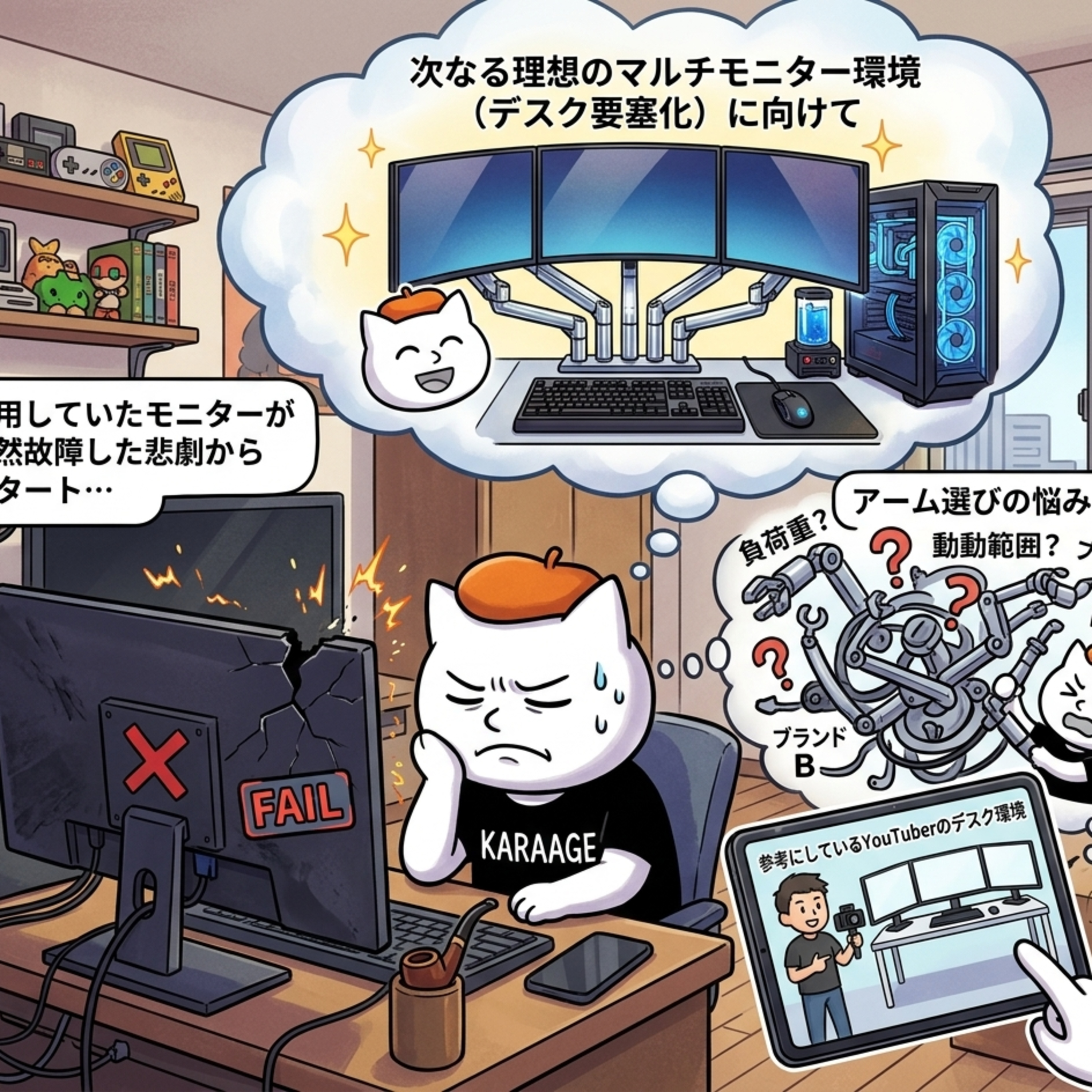 #98 モニターが故障！理想のマルチディスプレイ構成を語る