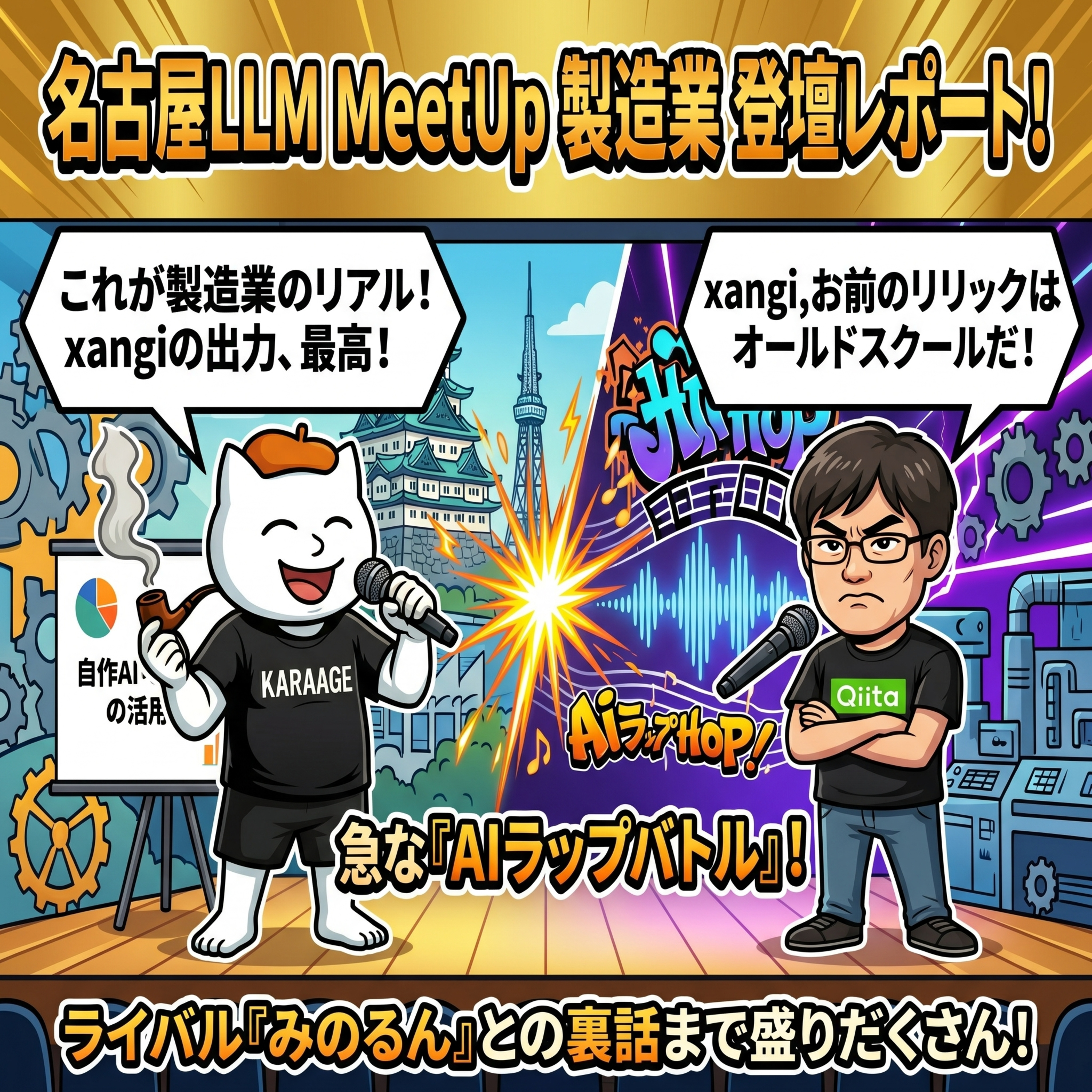 #105 名古屋LLM MeetUp#12登壇レポ！AIラップバトル裏話も？