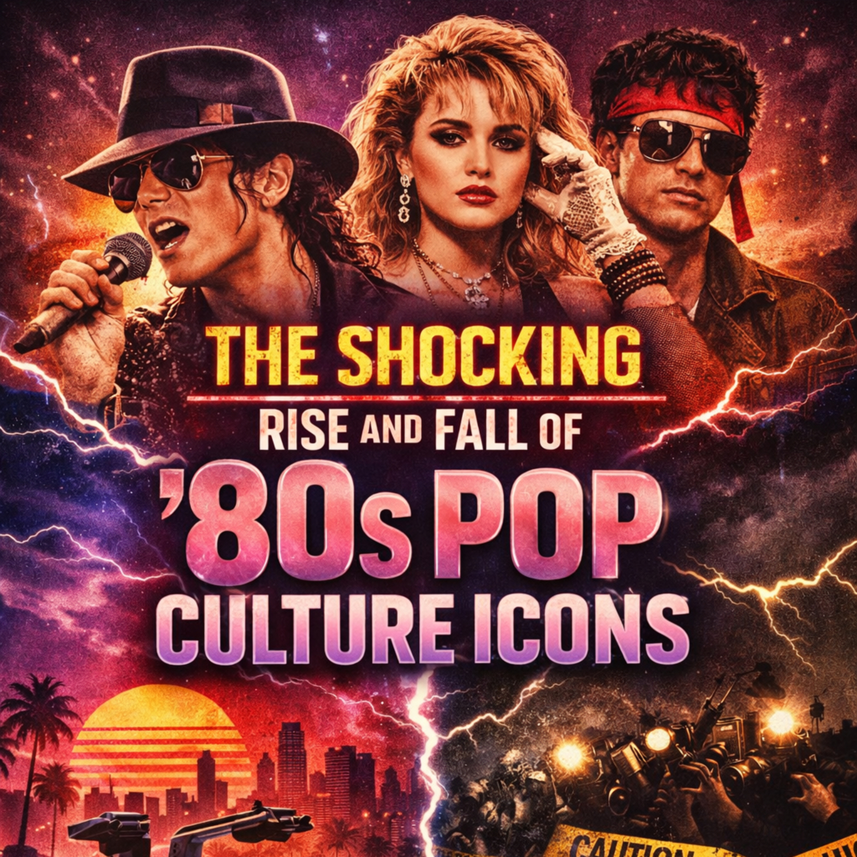  “The Shocking Rise and Fall of ’80s Pop Culture Icons” episode artwork
