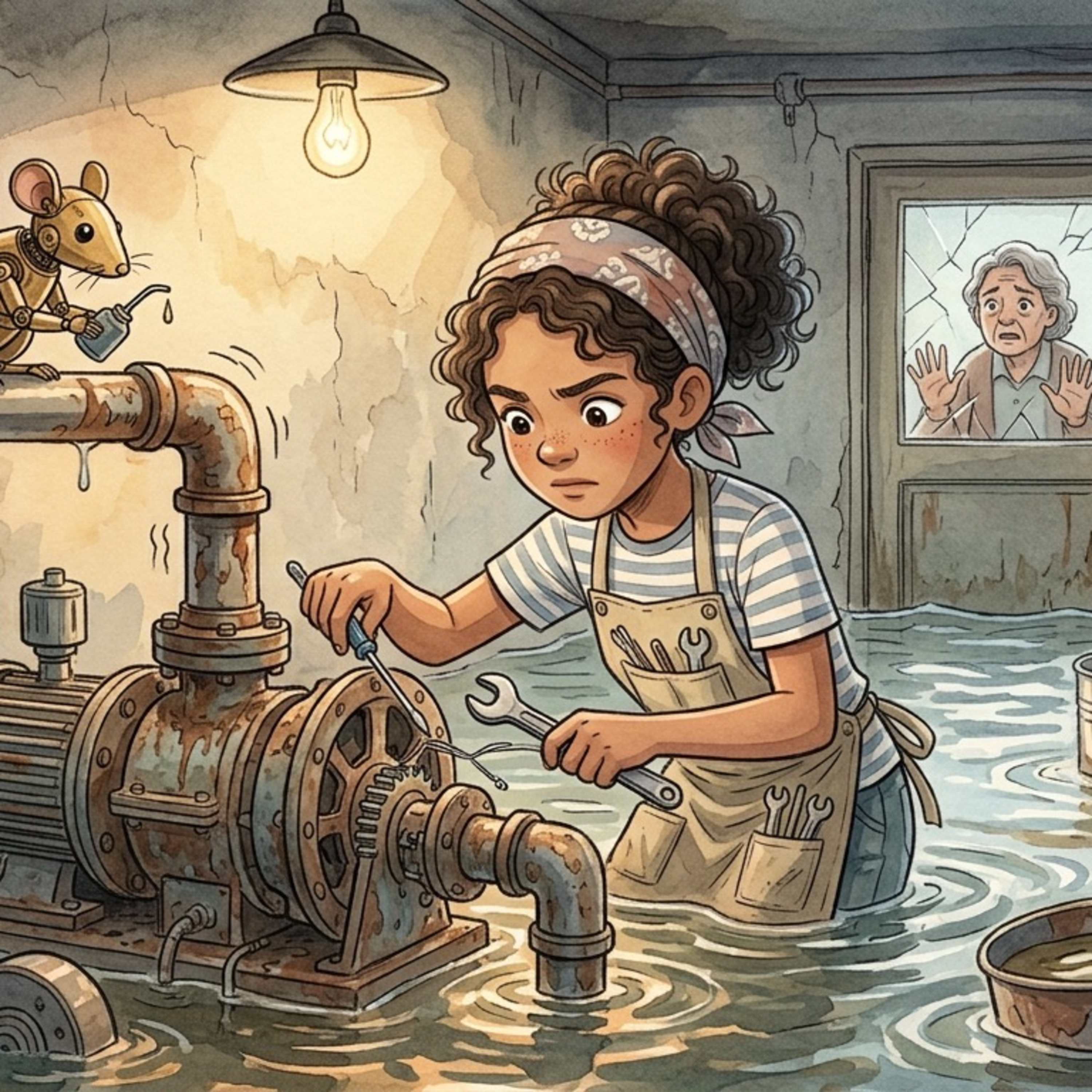 Maya and the Storm That Had Teeth — Who Cut the Pipe in the Dark?