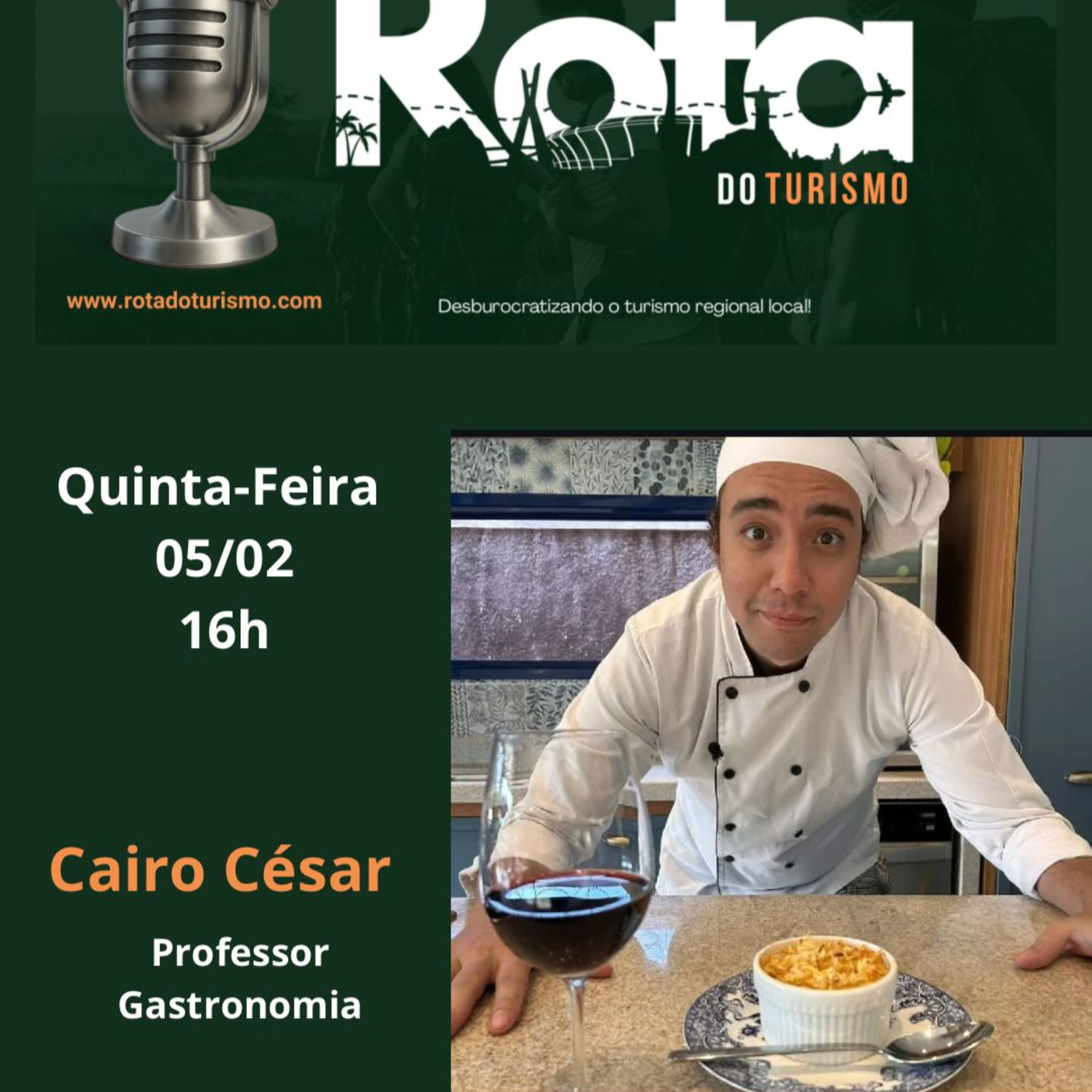 “Gastronomia é técnica e com muita pitadinha de amor faz totalmente a diferença”.