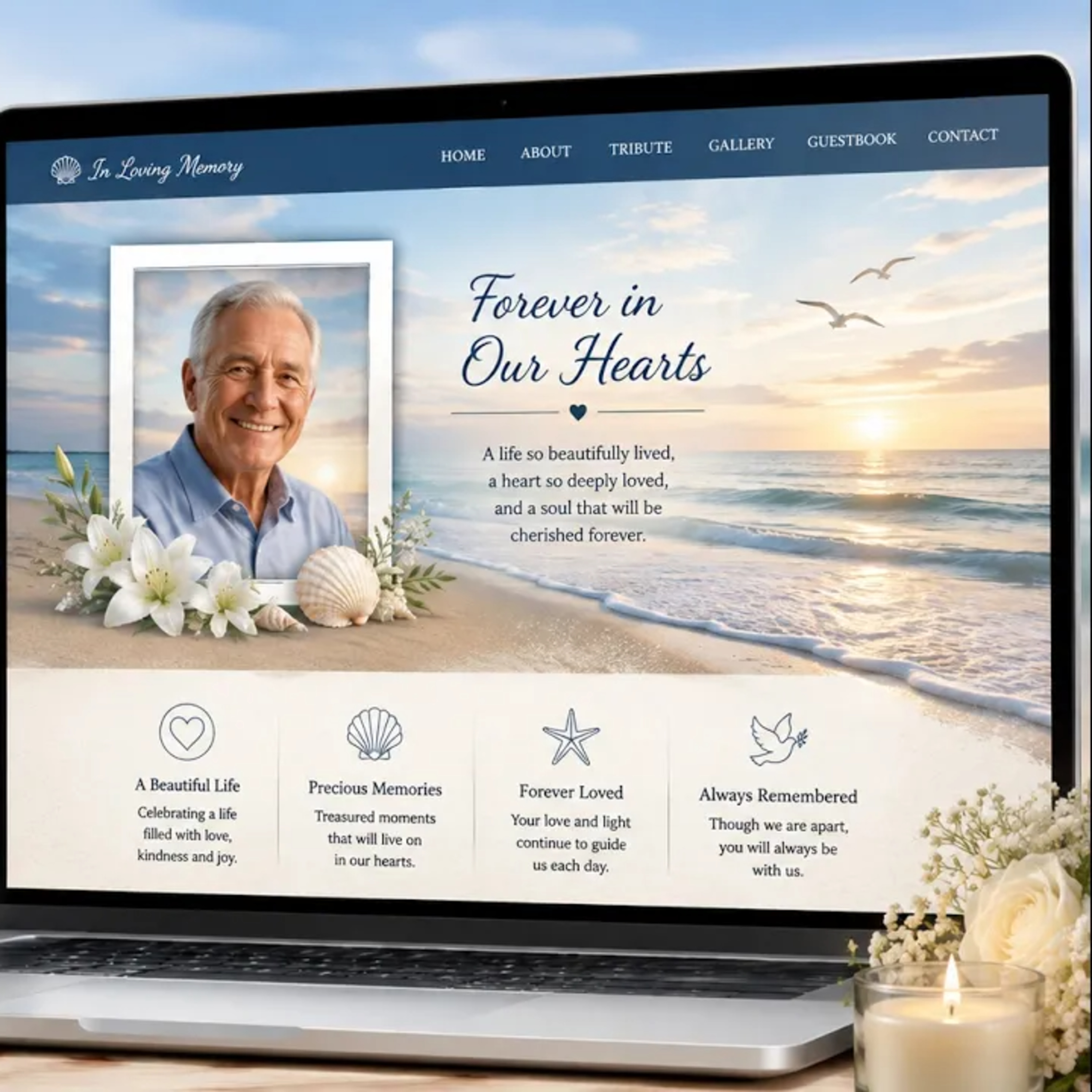 Creating Serene Online Tributes with Beach Memorial Themes episode artwork