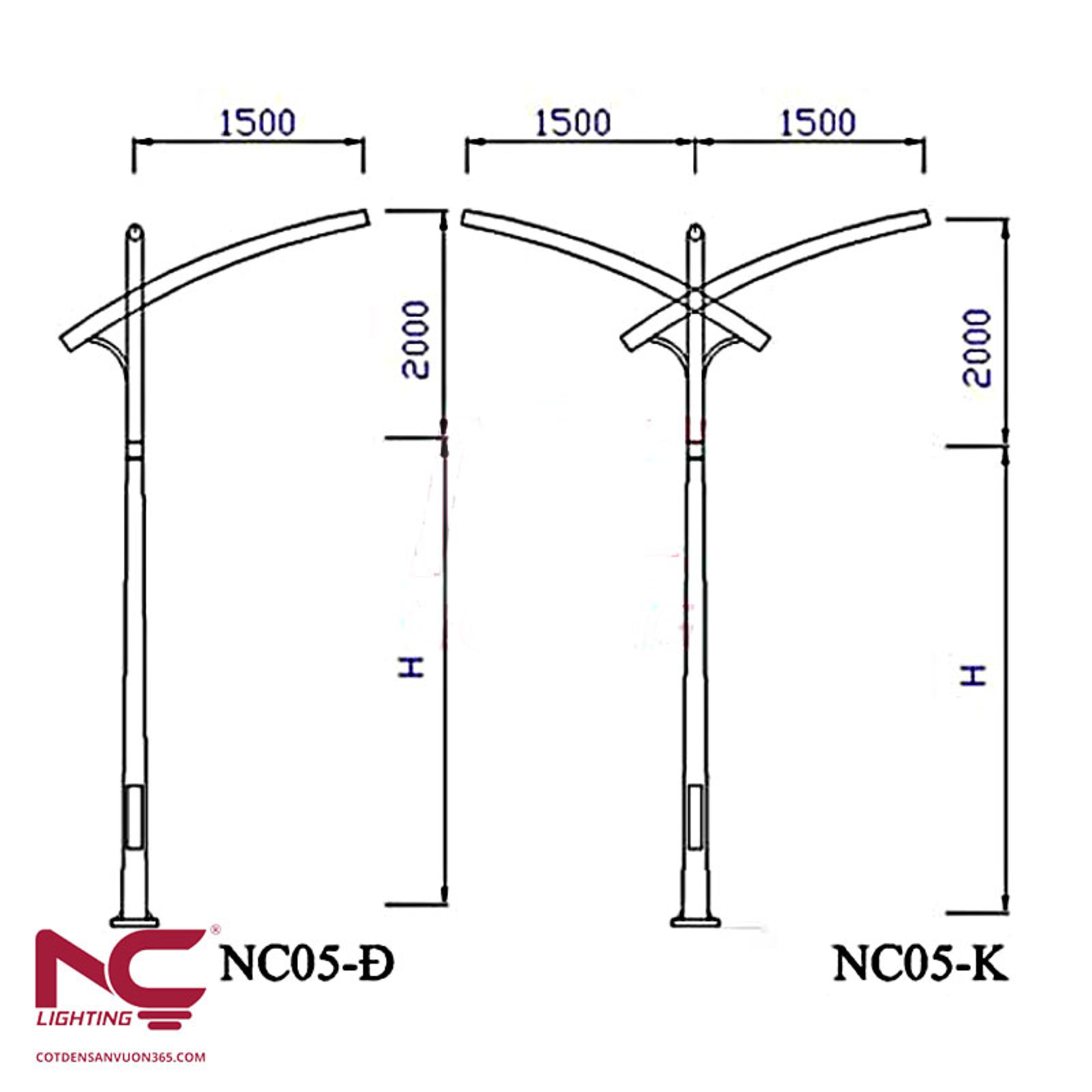 Cột đèn Sân Vườn 365