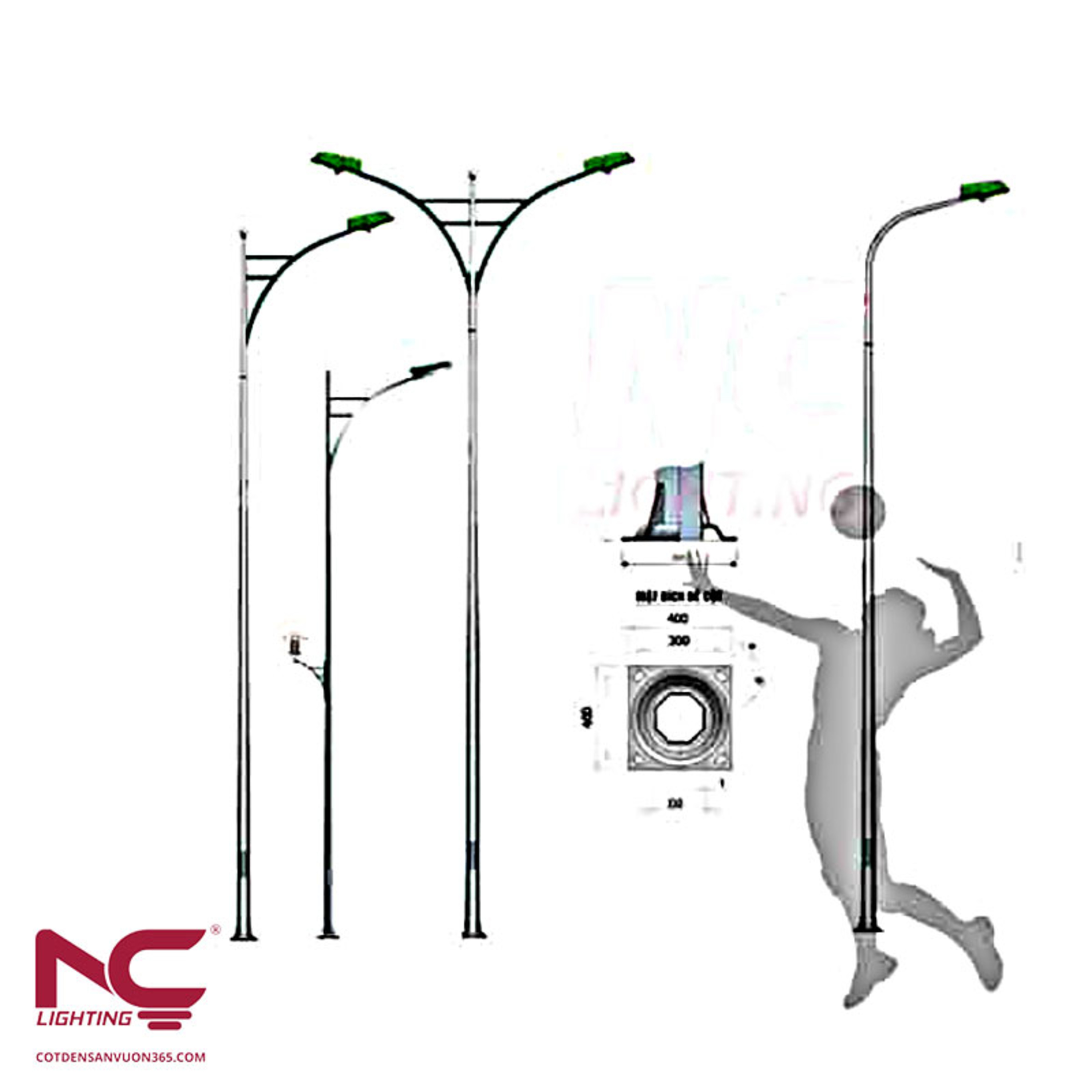 Cột đèn Sân Vườn 365