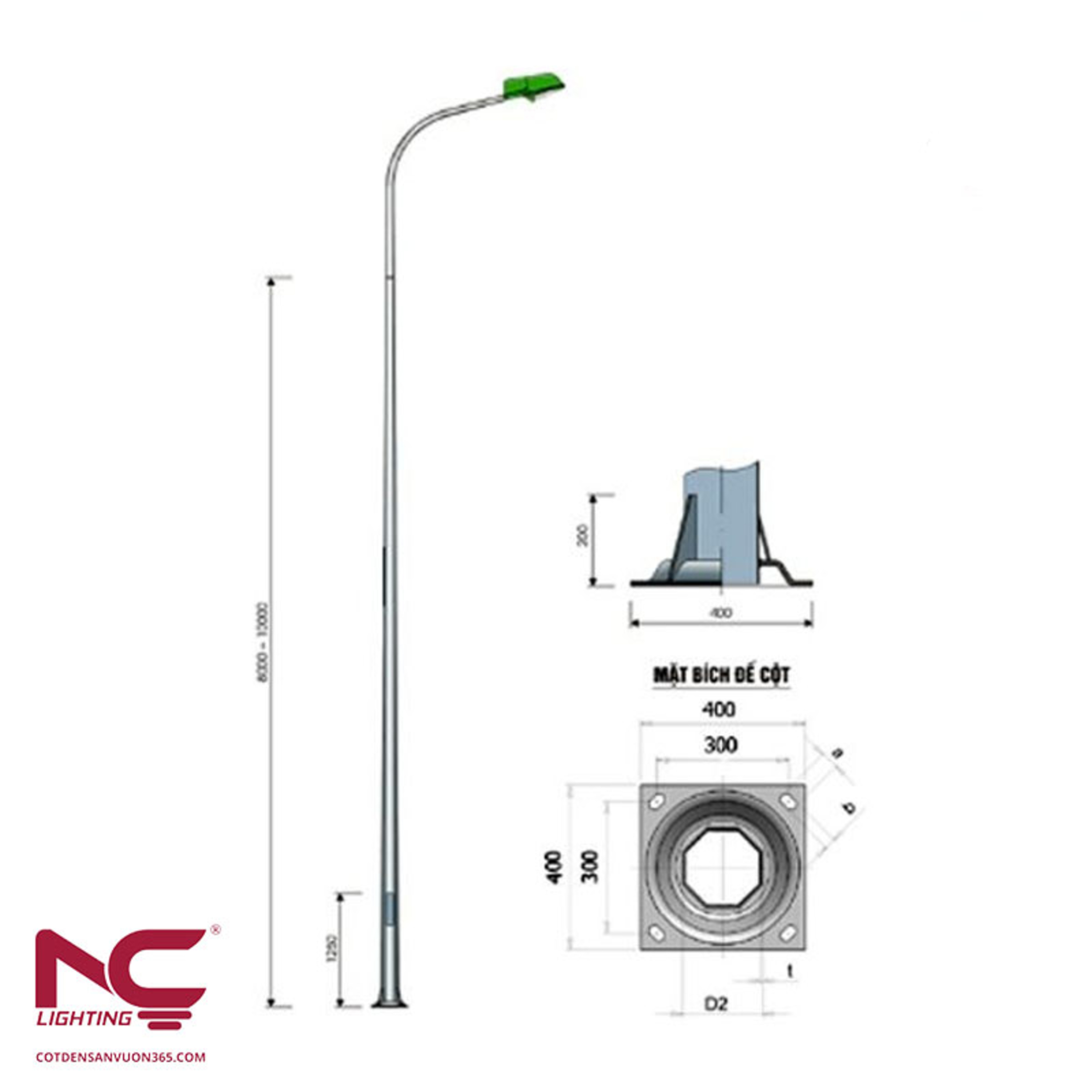 Cột đèn Sân Vườn 365