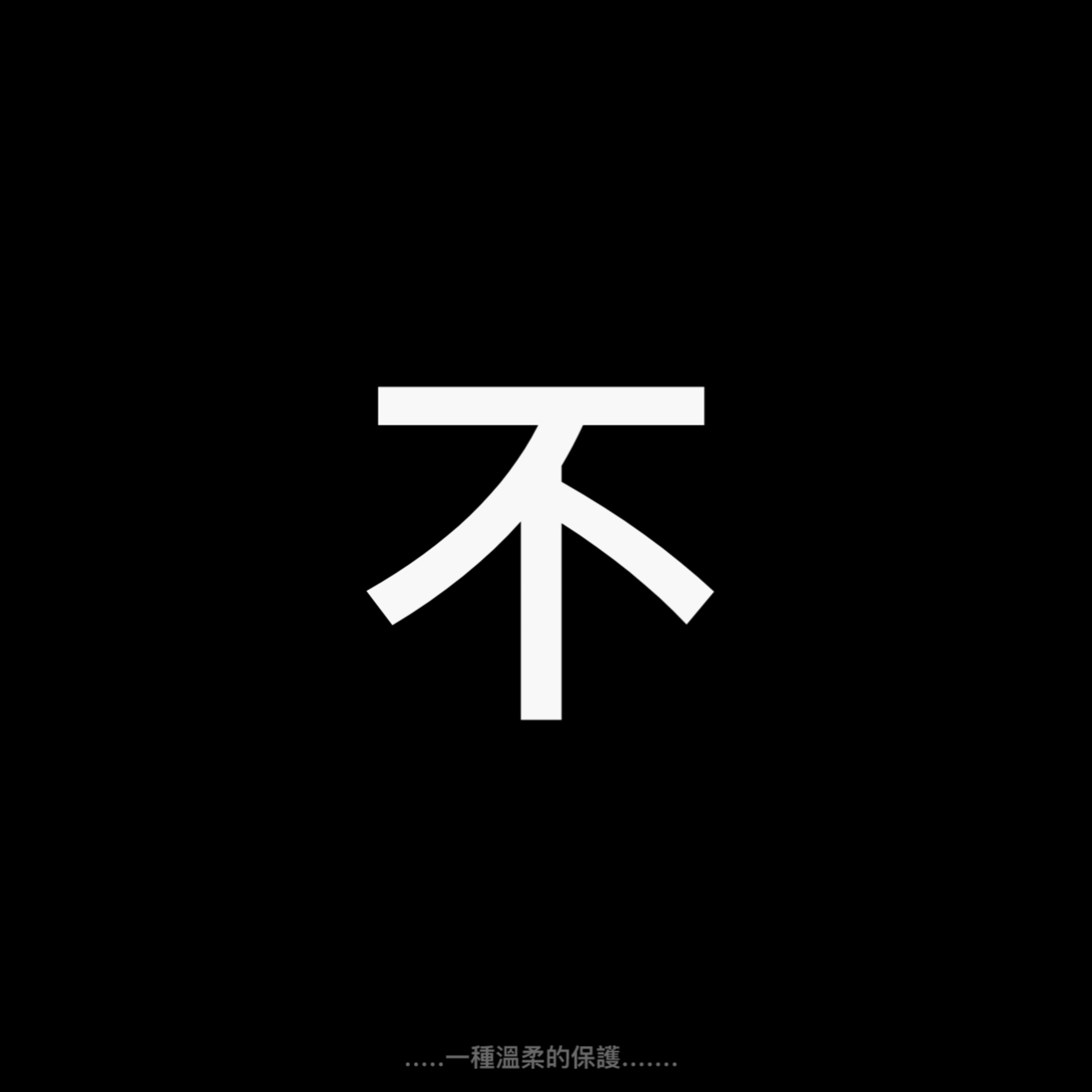 《不:一種溫柔的保護》 《不:一種溫柔的保護》