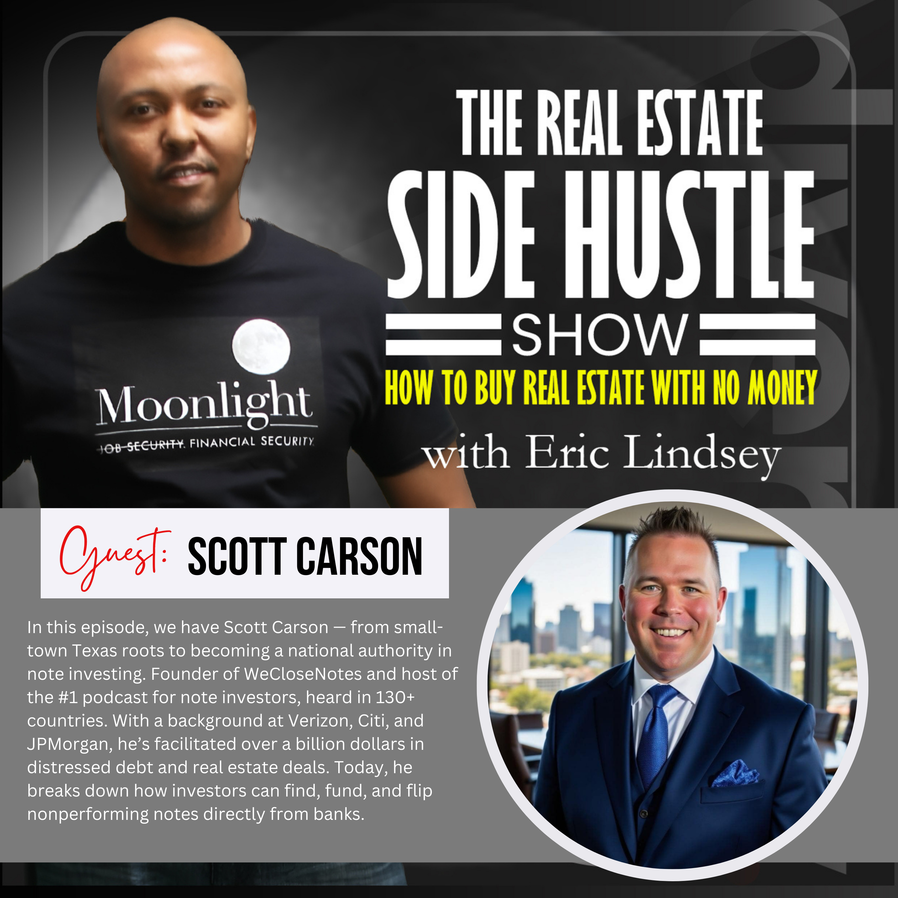 The Real Estate Side Hustle Show: How To Buy Real Estate With No Money