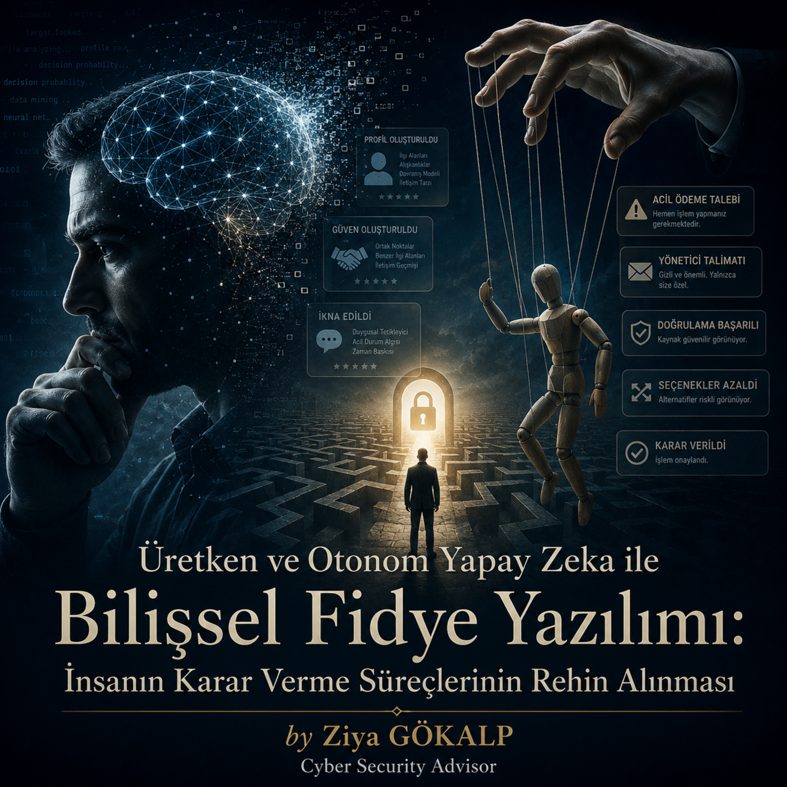 İnsanın Karar Verme Süreçlerinin Rehin Alınması (Üretken ve Otonom Yapay Zeka ile Bilişsel Fidye Yazılımı)