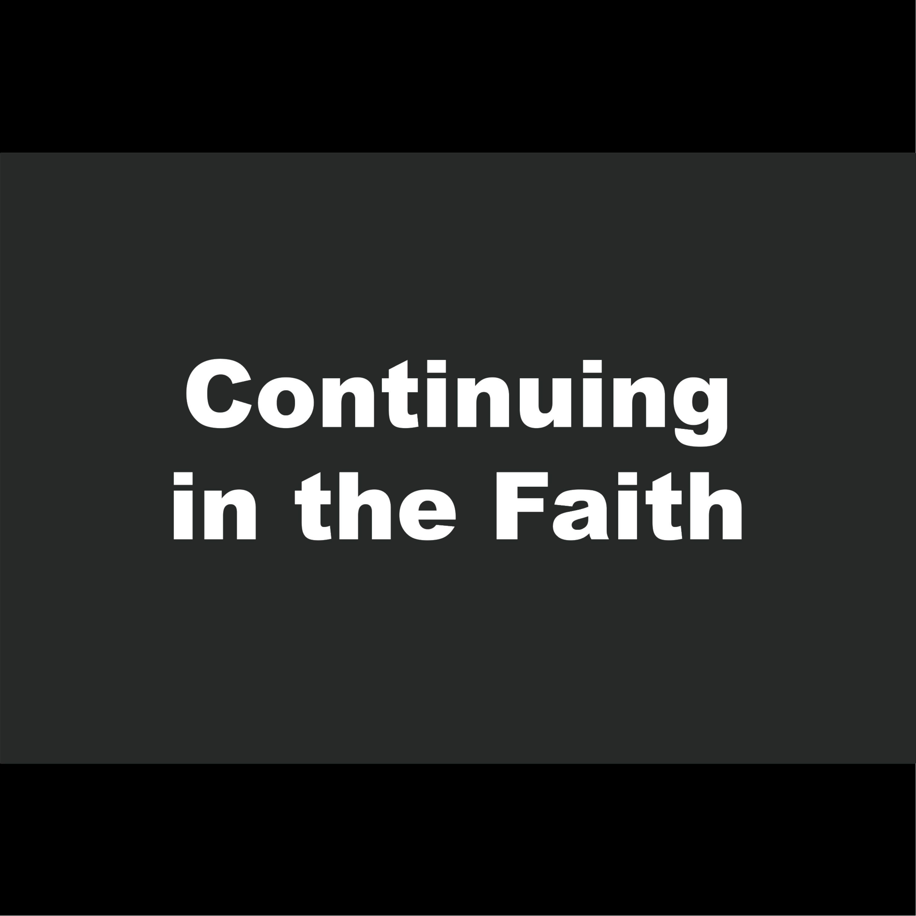 Continuing in the Faith - Eric Waugh episode artwork